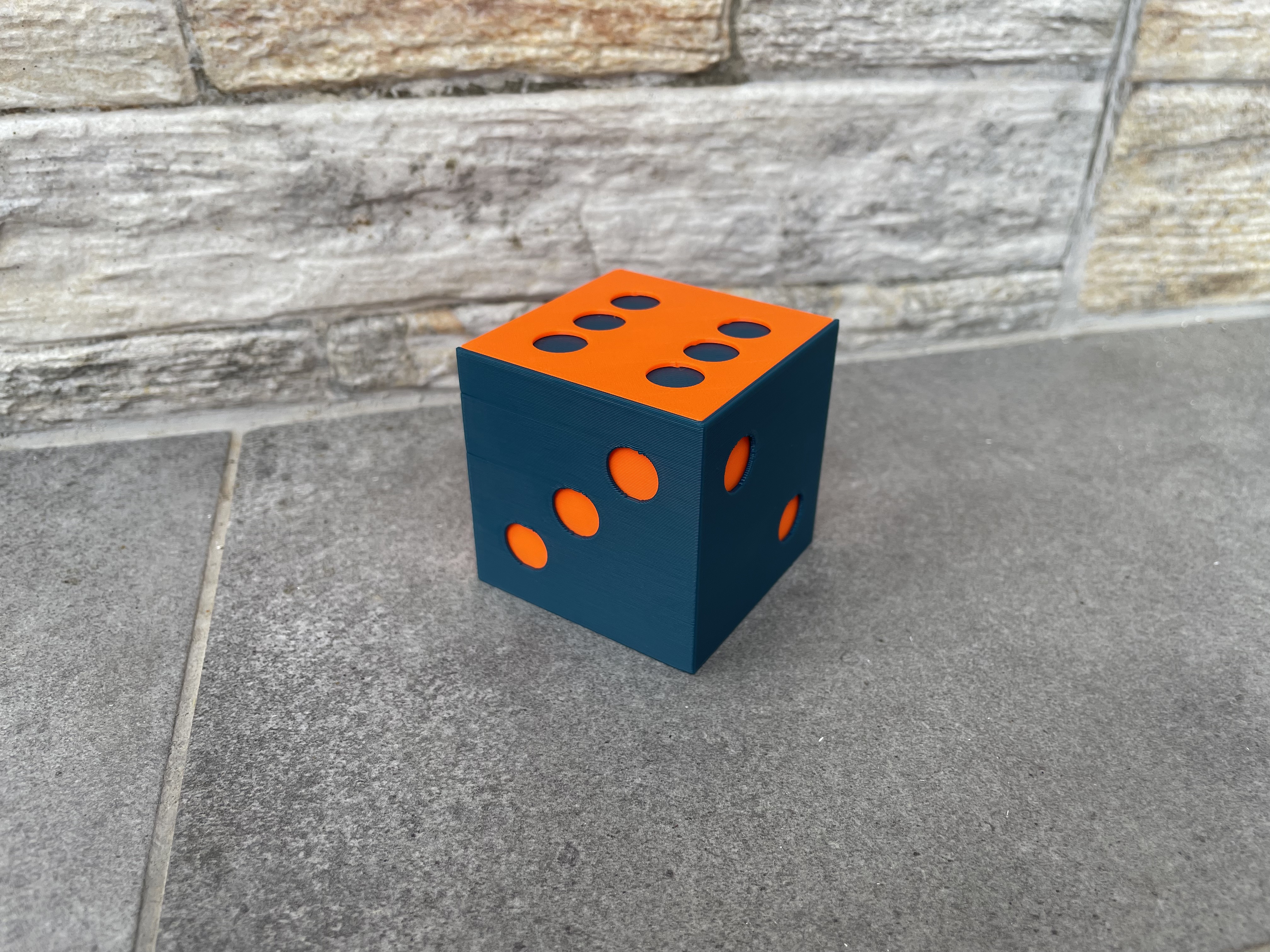 Interlocking Dice - Single Extruder,  Dual Color
