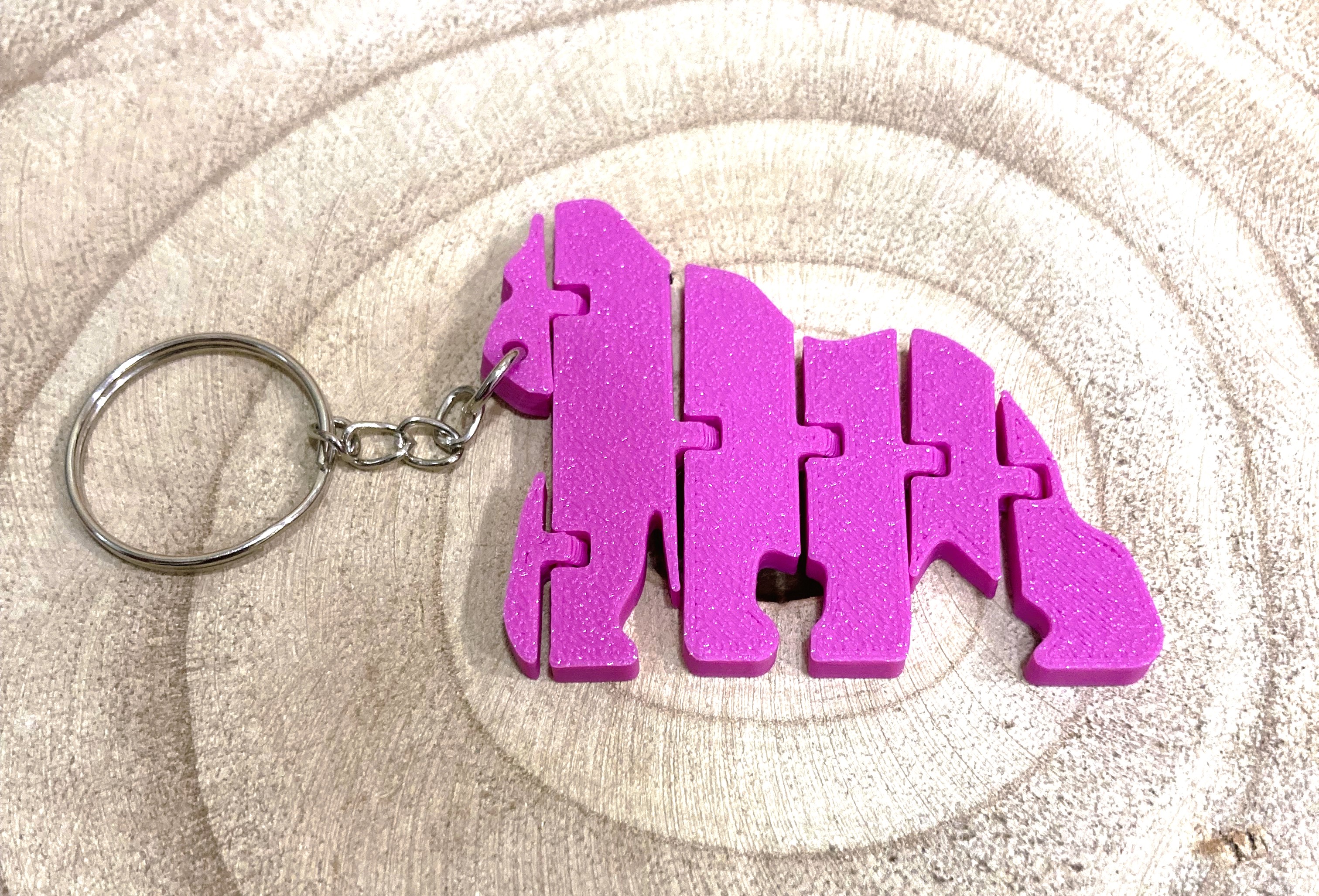 Articulated gorilla keychain — thumbnail 2
