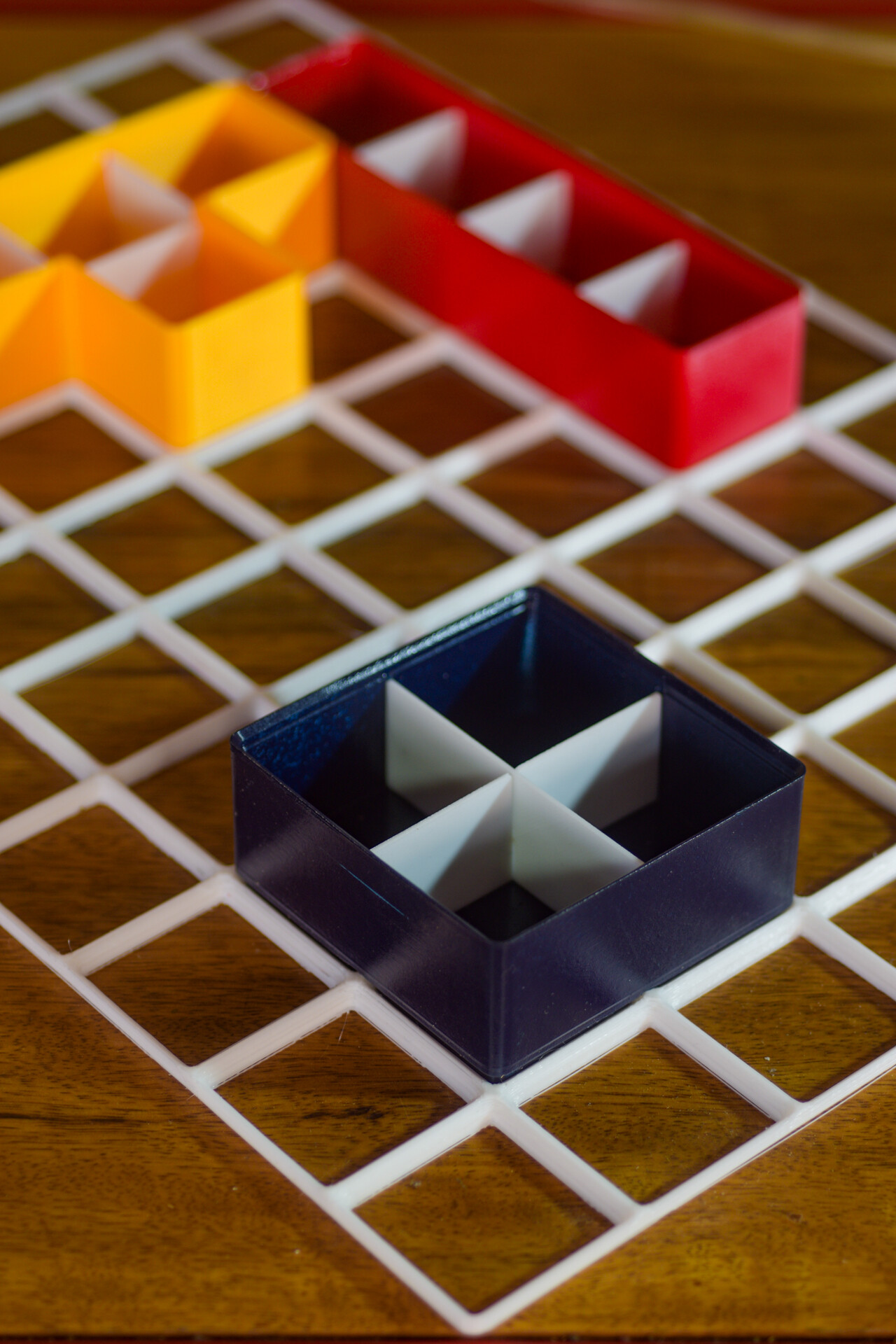 Gridfinity Tetrominoes Bins (Tetris) - O- (2/7), removable dividers, stackable