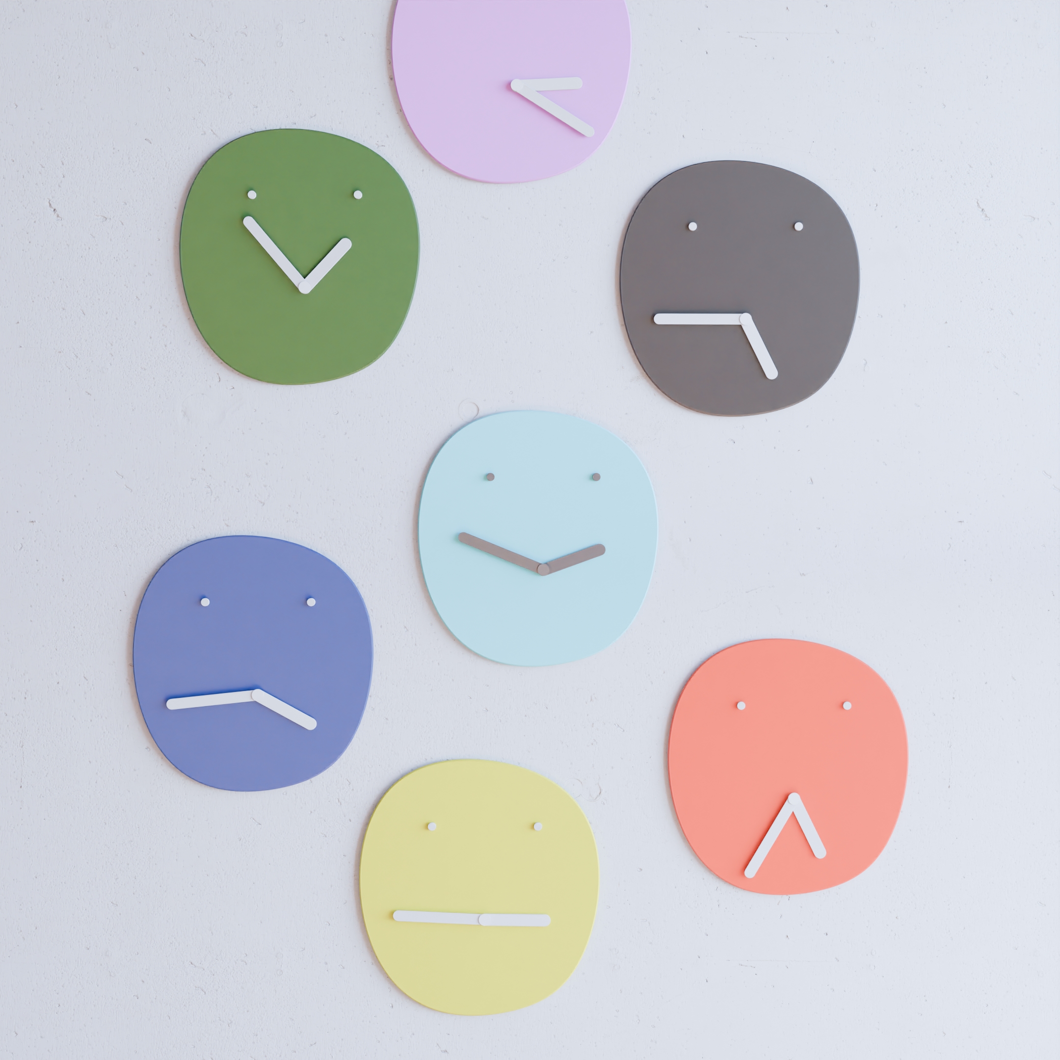 Analog Clock. Face Clock. Fun Clock for the Home by AbstractiaDsgn