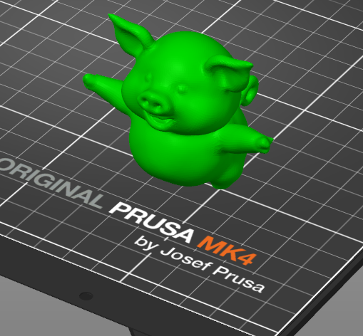 Miniatura 2 do modelo 3D cute happy pig