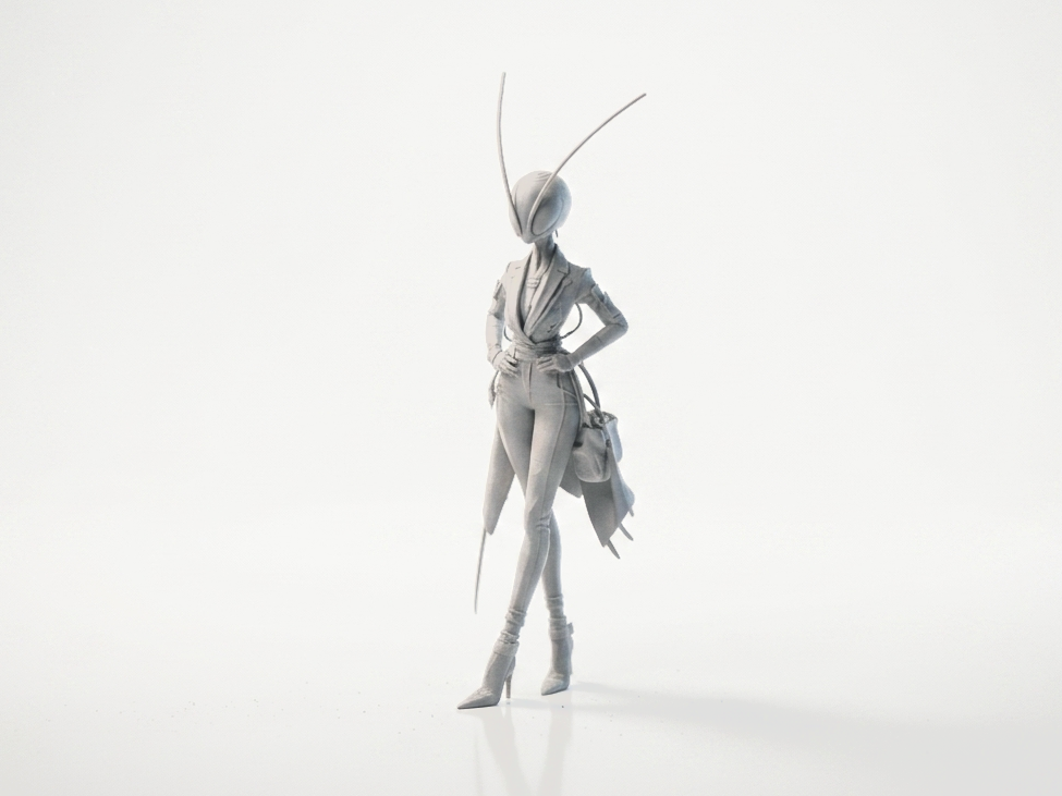Bee Girl Figurine Female Character 3D Printable