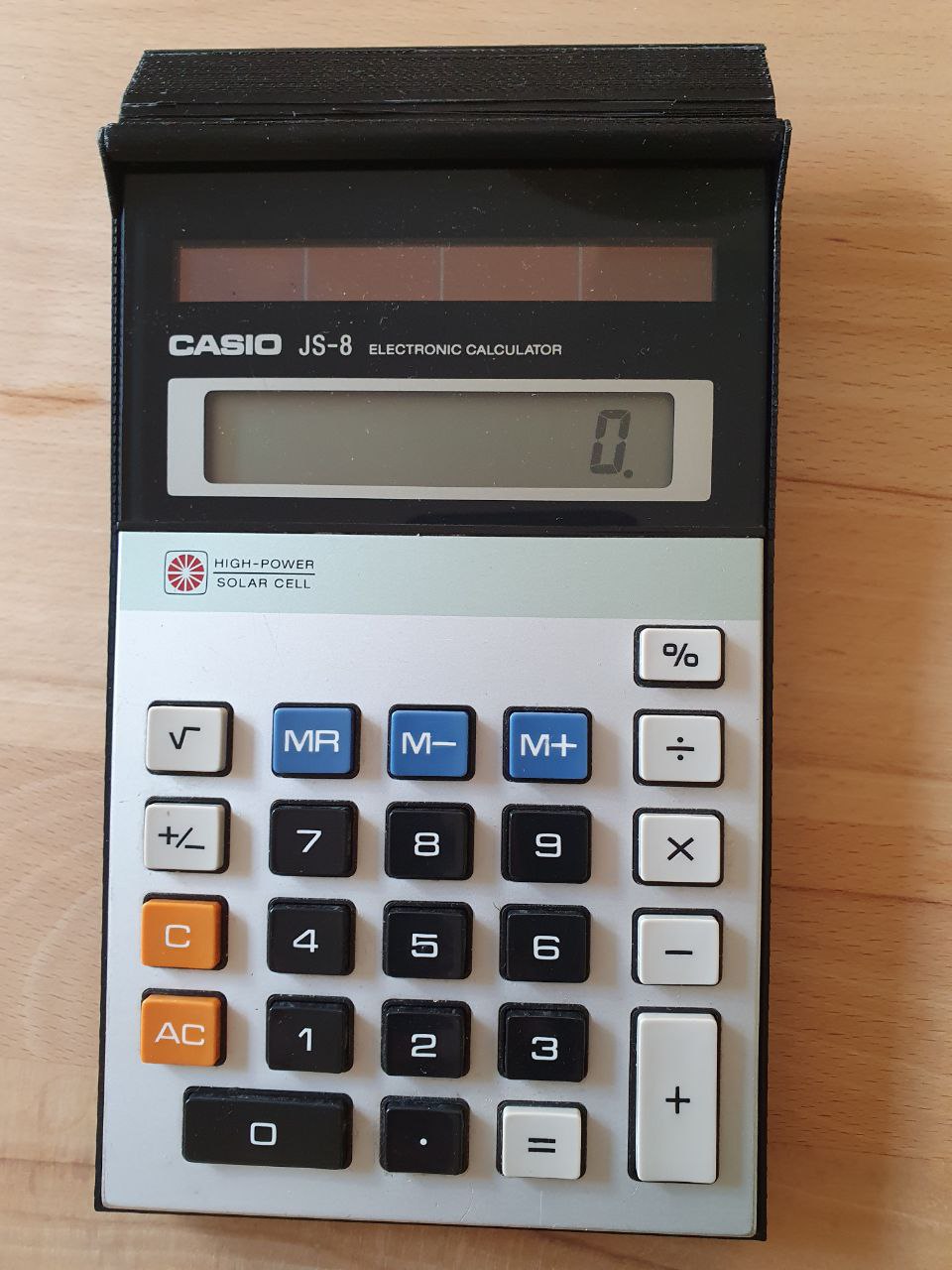 Casio JS-8 Cover with power-off lid