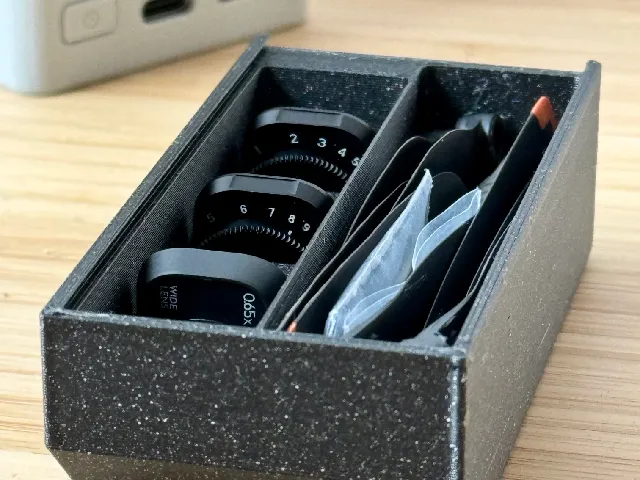 Dovetail storage box sized to fit DJI Mini 3 Pro battery charger