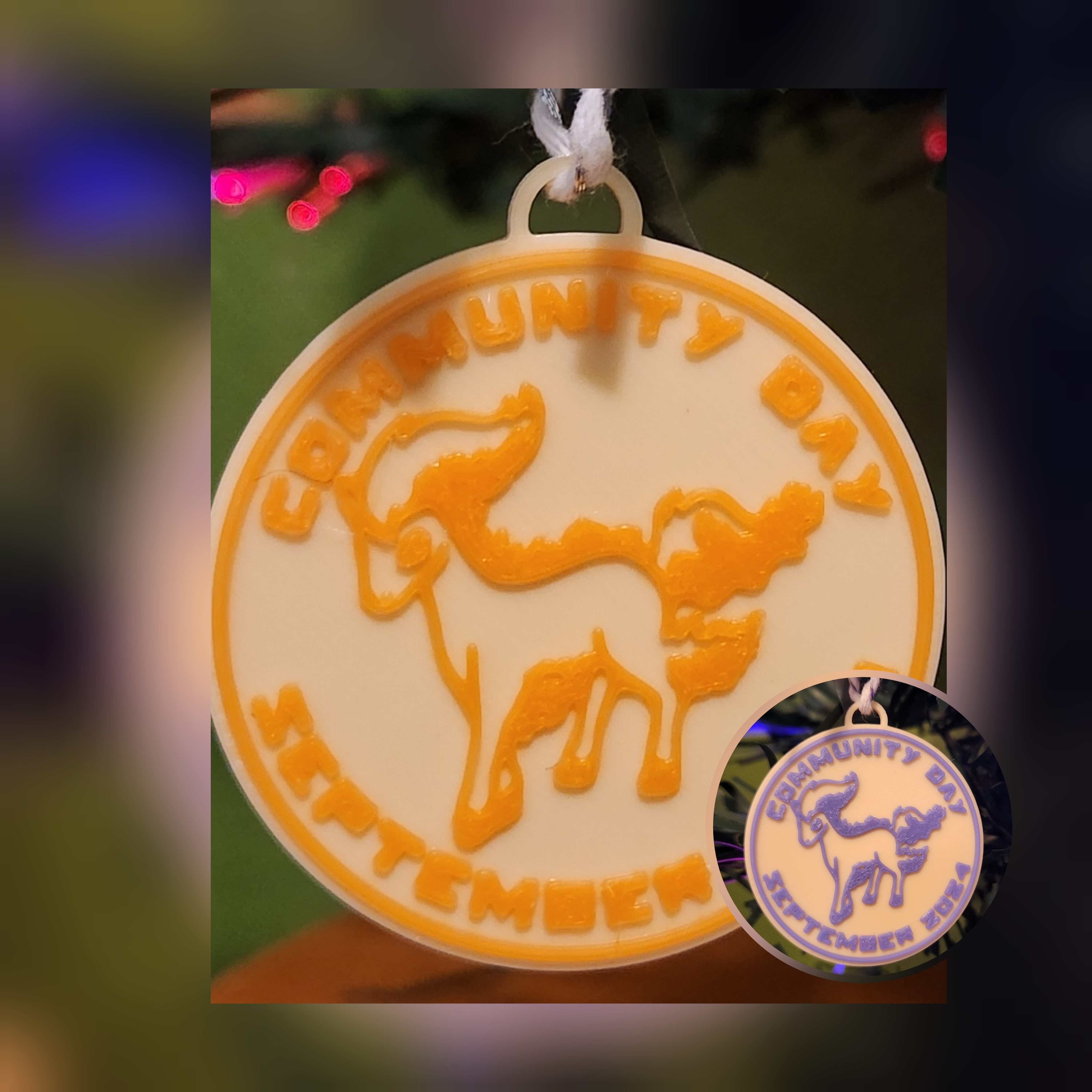 Pokemon Go Community Day #91 coin - Ponyta Ornament