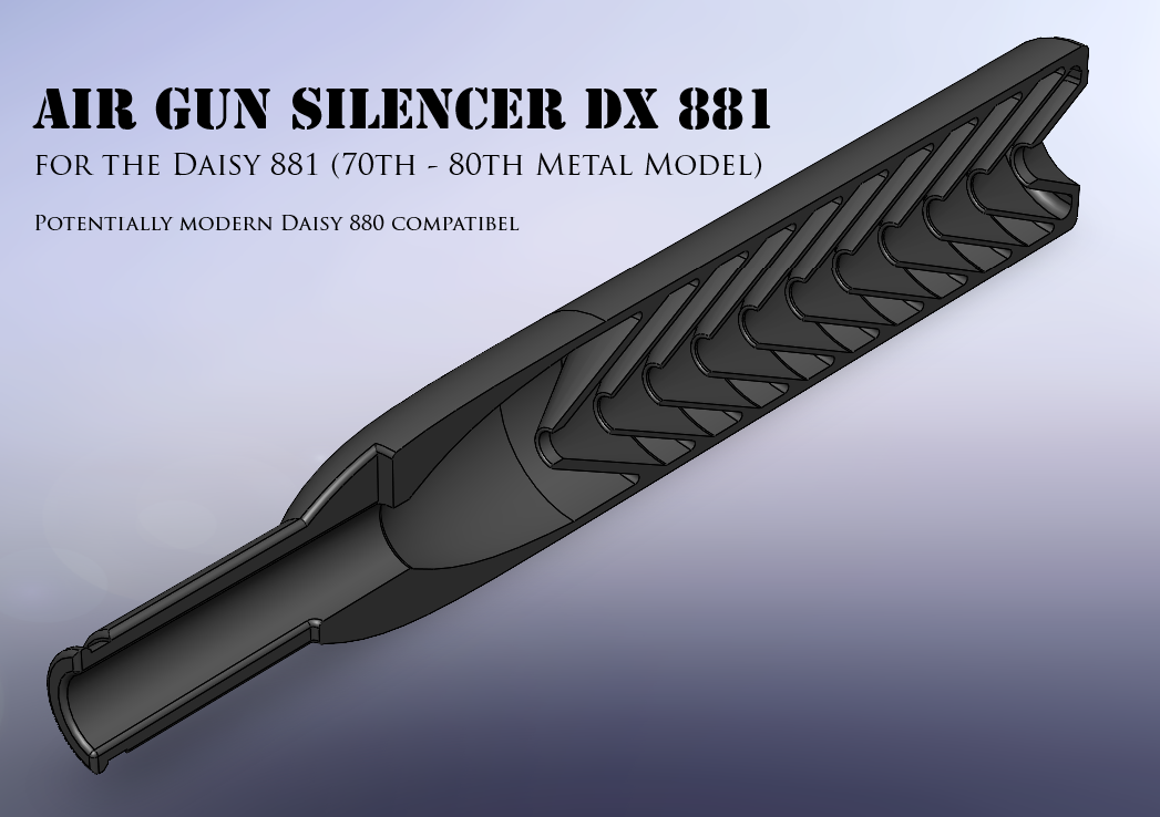 Air Gun Silencer DX 881 (Also for Daisy 880)