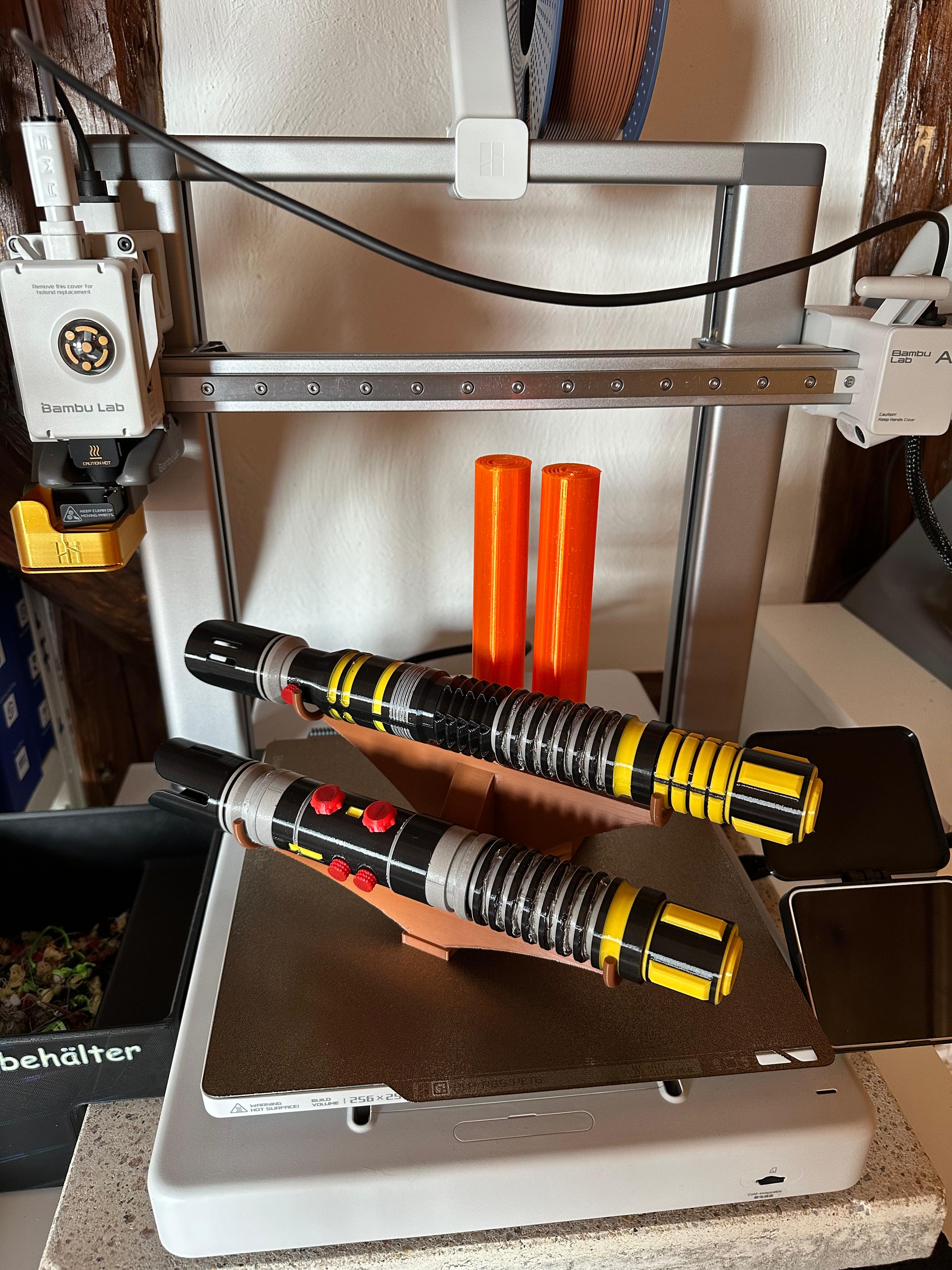 Lichtschwert + Dual Tip Klingen Halterung und Dual Tip Klinge