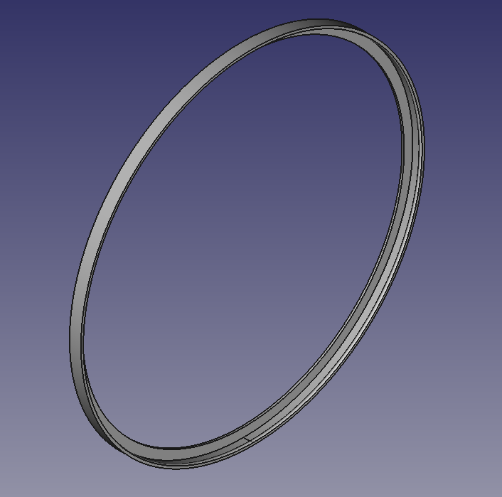 Spool Ring for Cardboard Spools with uneven brims