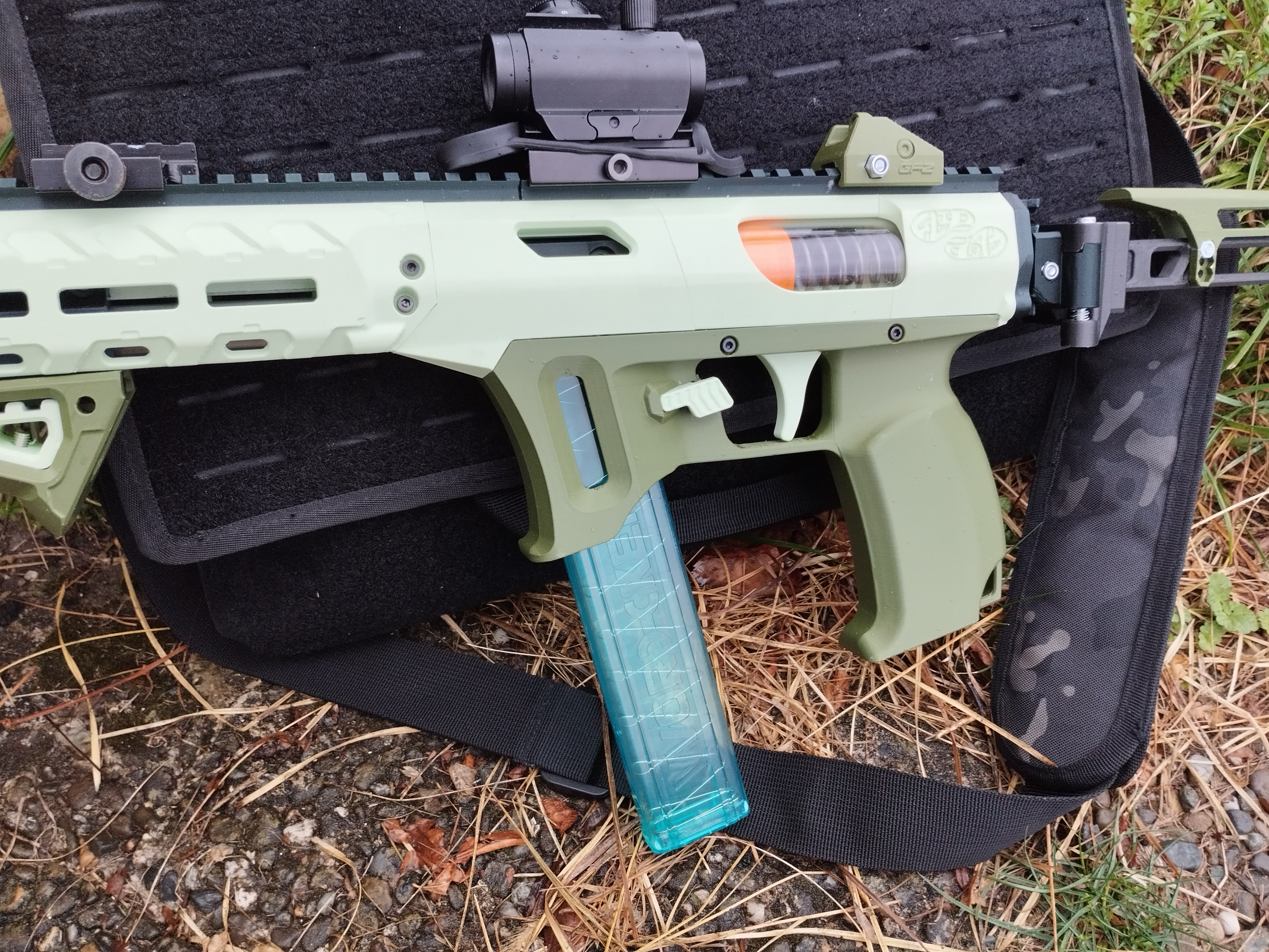 Rush Hybrid-lower - Angled Talon and Nightingale mag compatible magwell