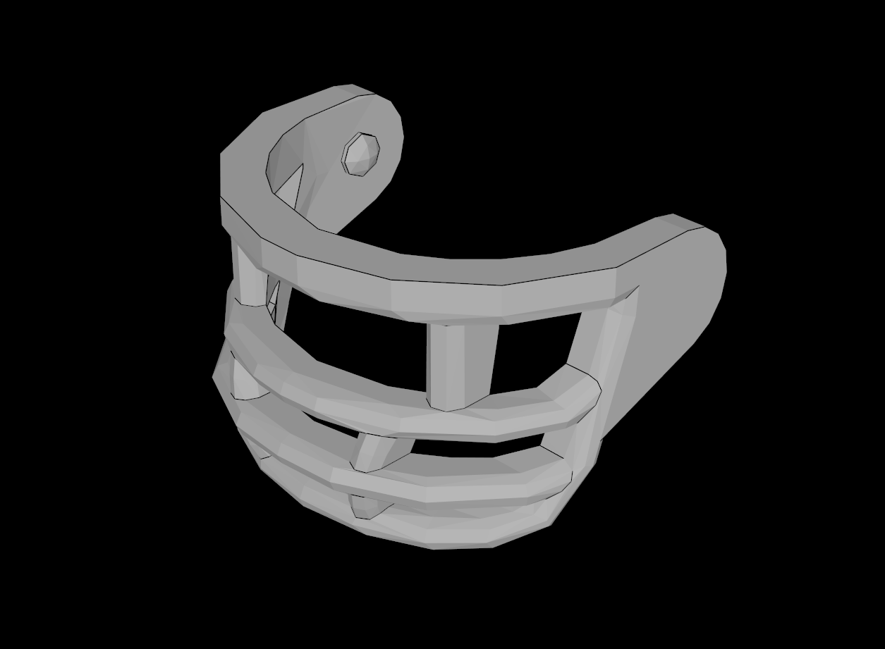 Lego Compatible (93561.dat) Minifig Visor Hockey/Football Mask