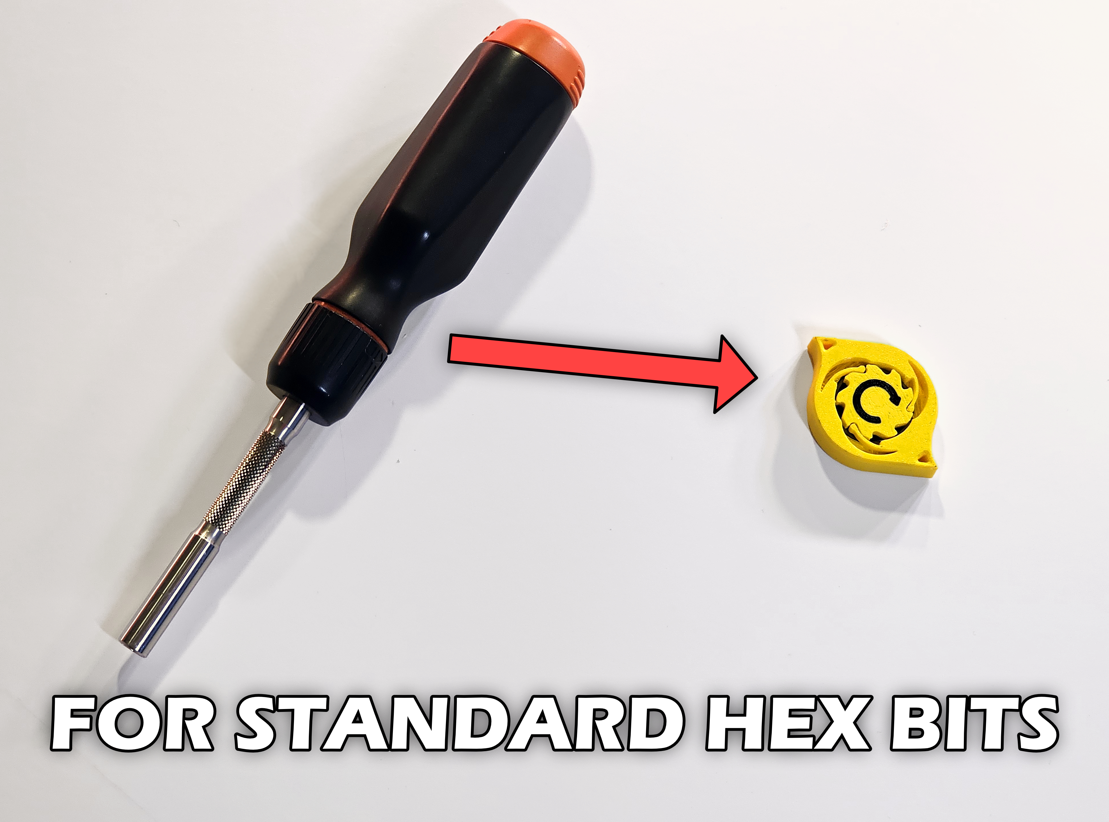 Miniatura 4 do modelo 3D Mini Hex Ratchet Driver