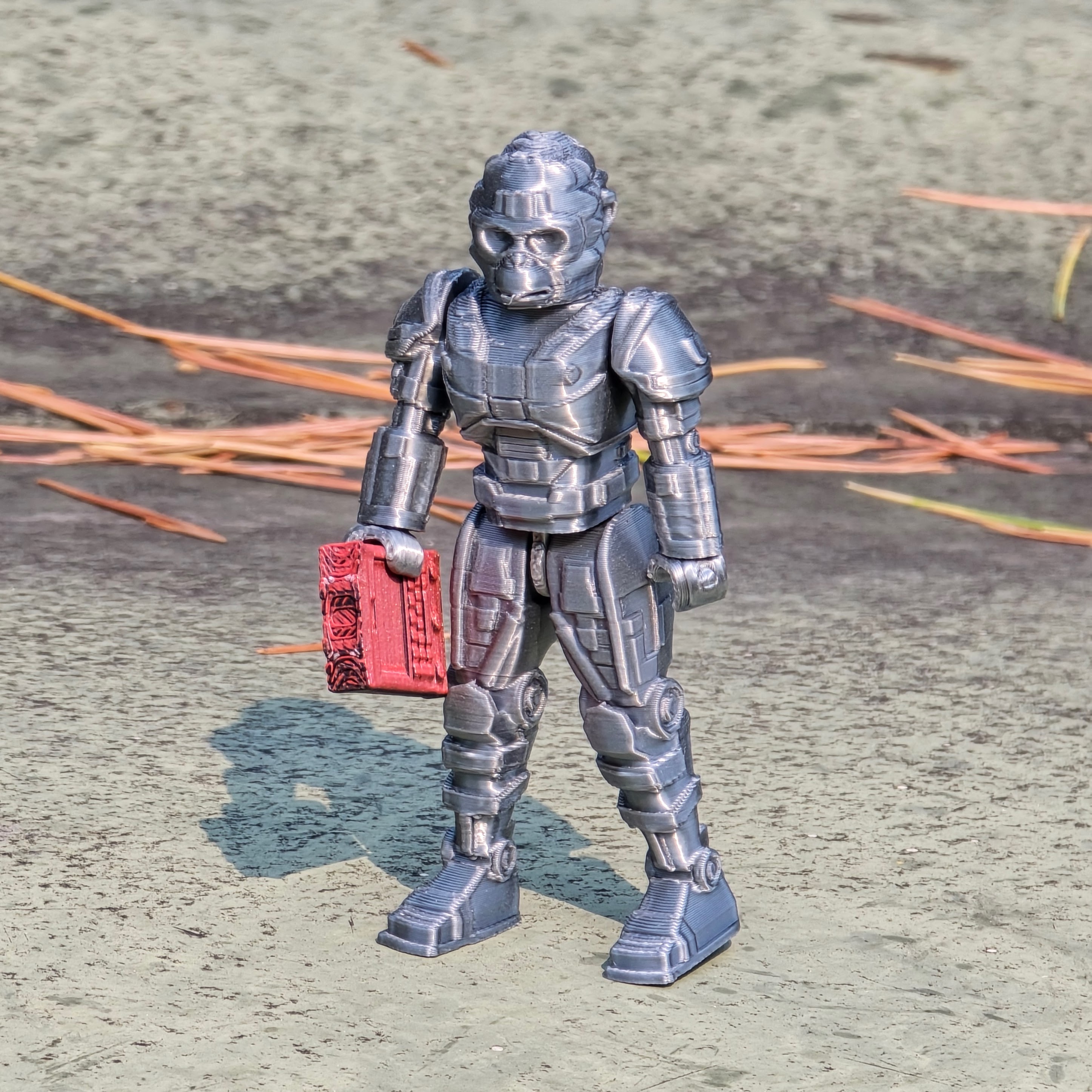 Cyborg Simian Articulated Retro Action Figure Toy