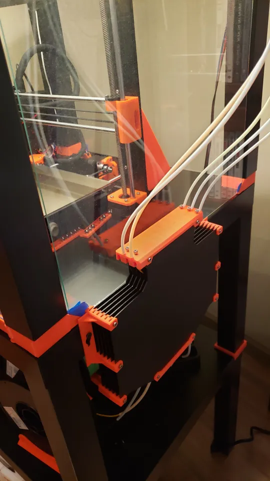 MMU2s Filament Buffer LACK Mount by trv Download free STL model