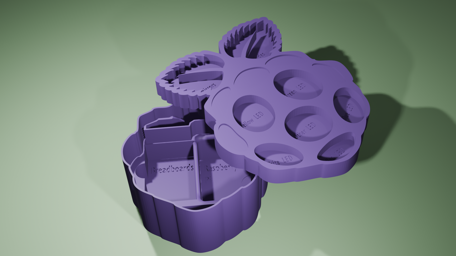 Raspberry Pi Themed Sorting Tray — thumbnail 2
