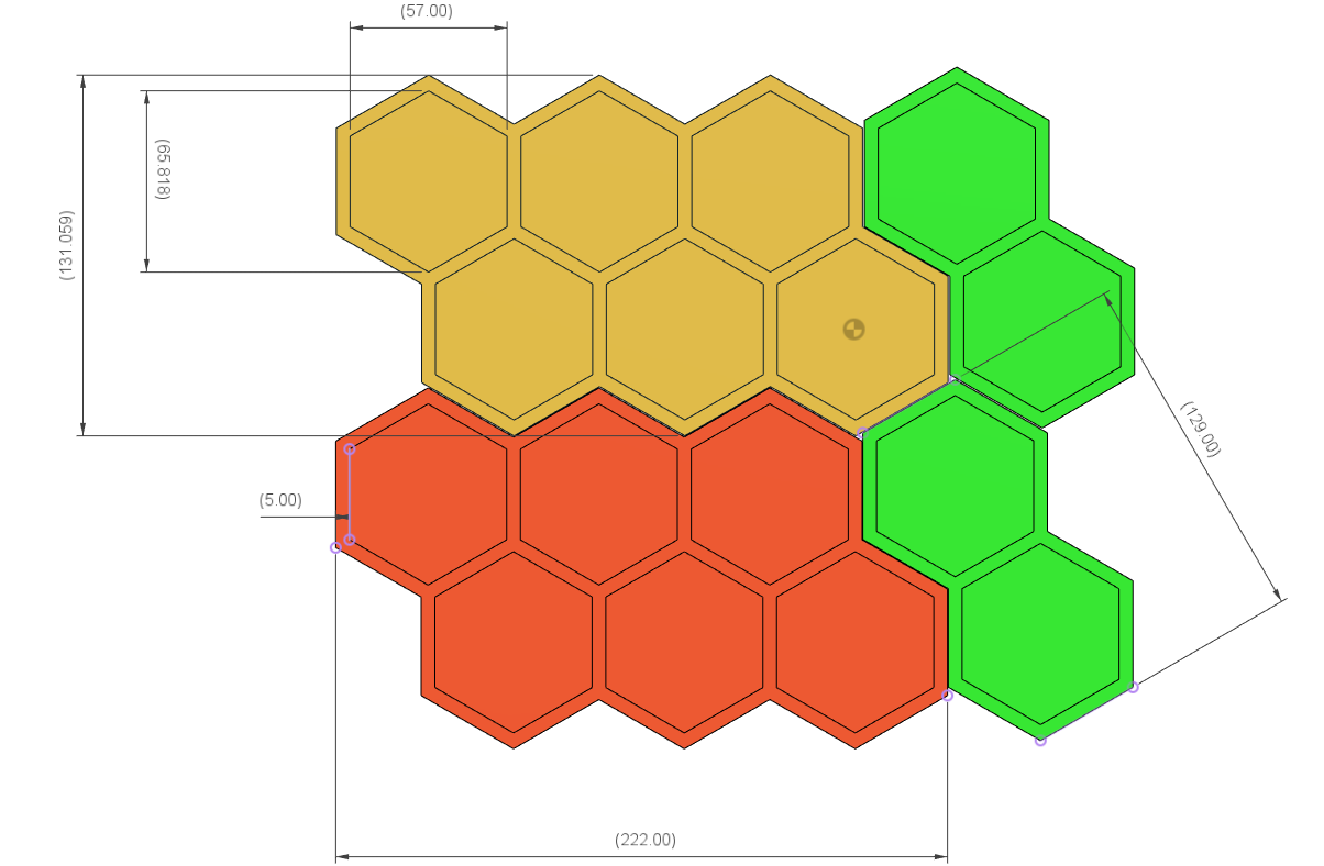 Miniatura 5 do modelo 3D Stackable Honeycomb Spice Rack