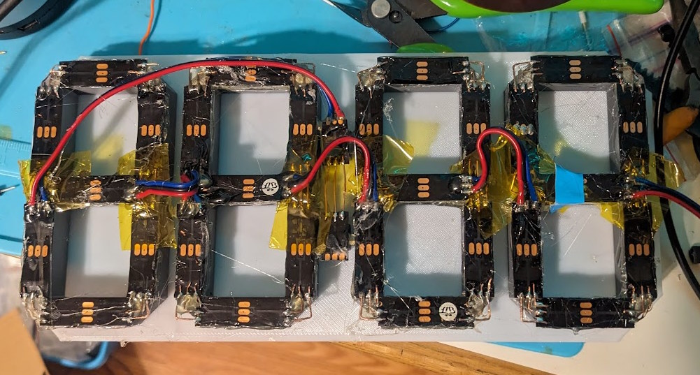 7-Segment Clock for LED strips