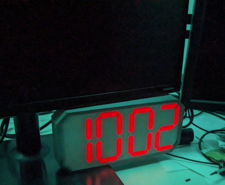 Miniatura 2 do modelo 3D 7-Segment Clock for LED strips