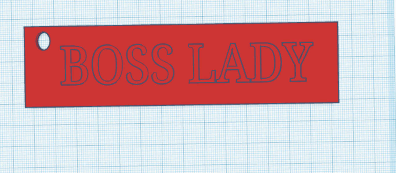 BOSS LADY KEYCHAIN