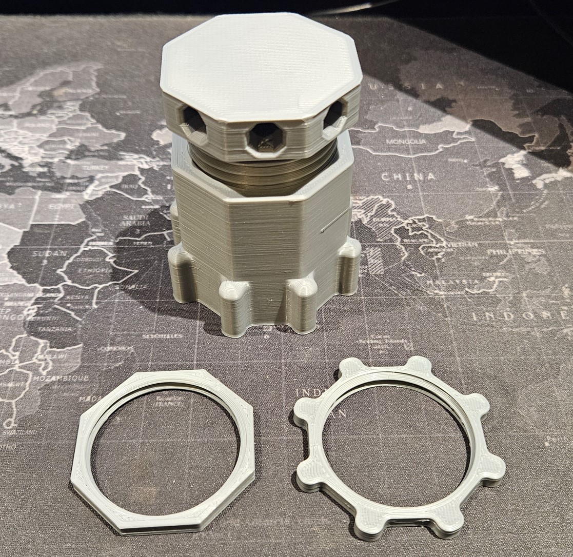 Miniatura 2 do modelo 3D Lock Nut for Adjustable Height Support