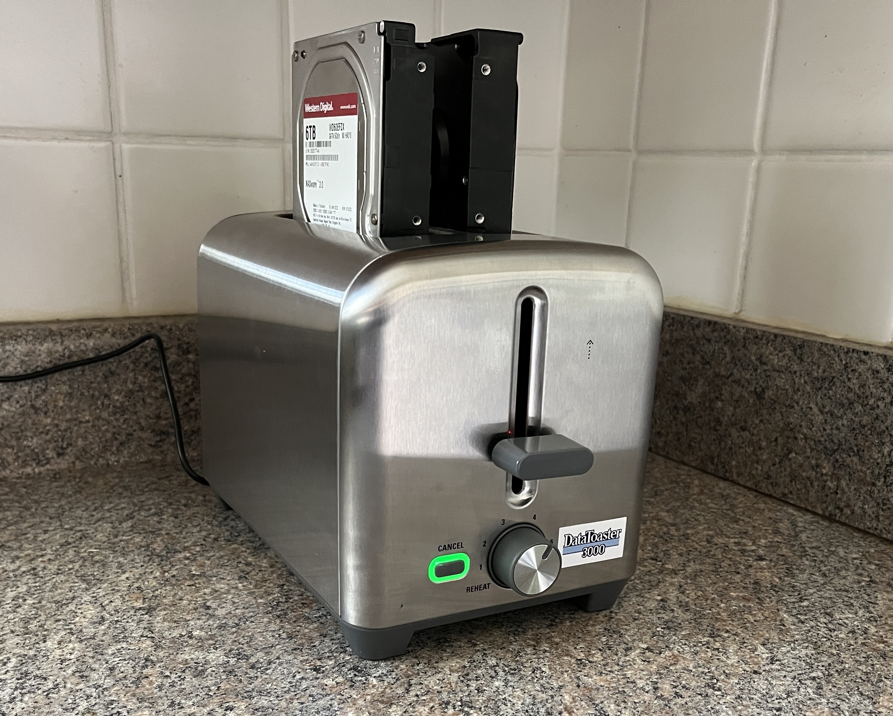 DataToaster 3000 - the Future of Kitchen Data Storage
