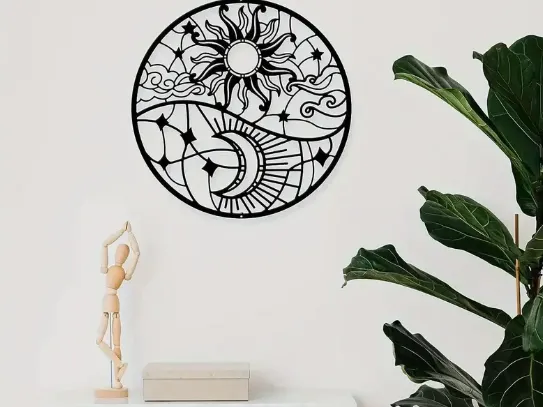Sun and Moon Wall Art