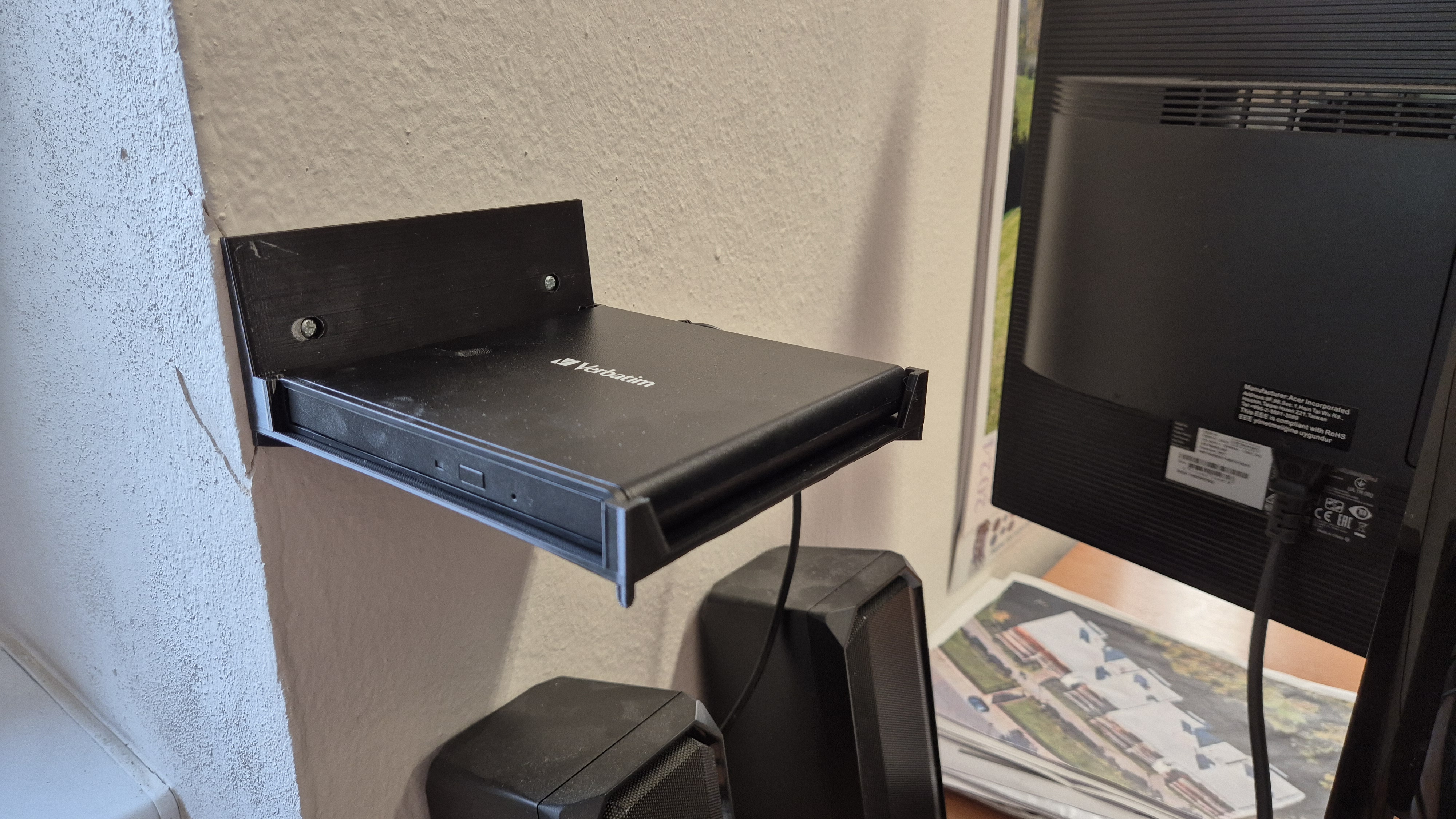 DVD burner holder