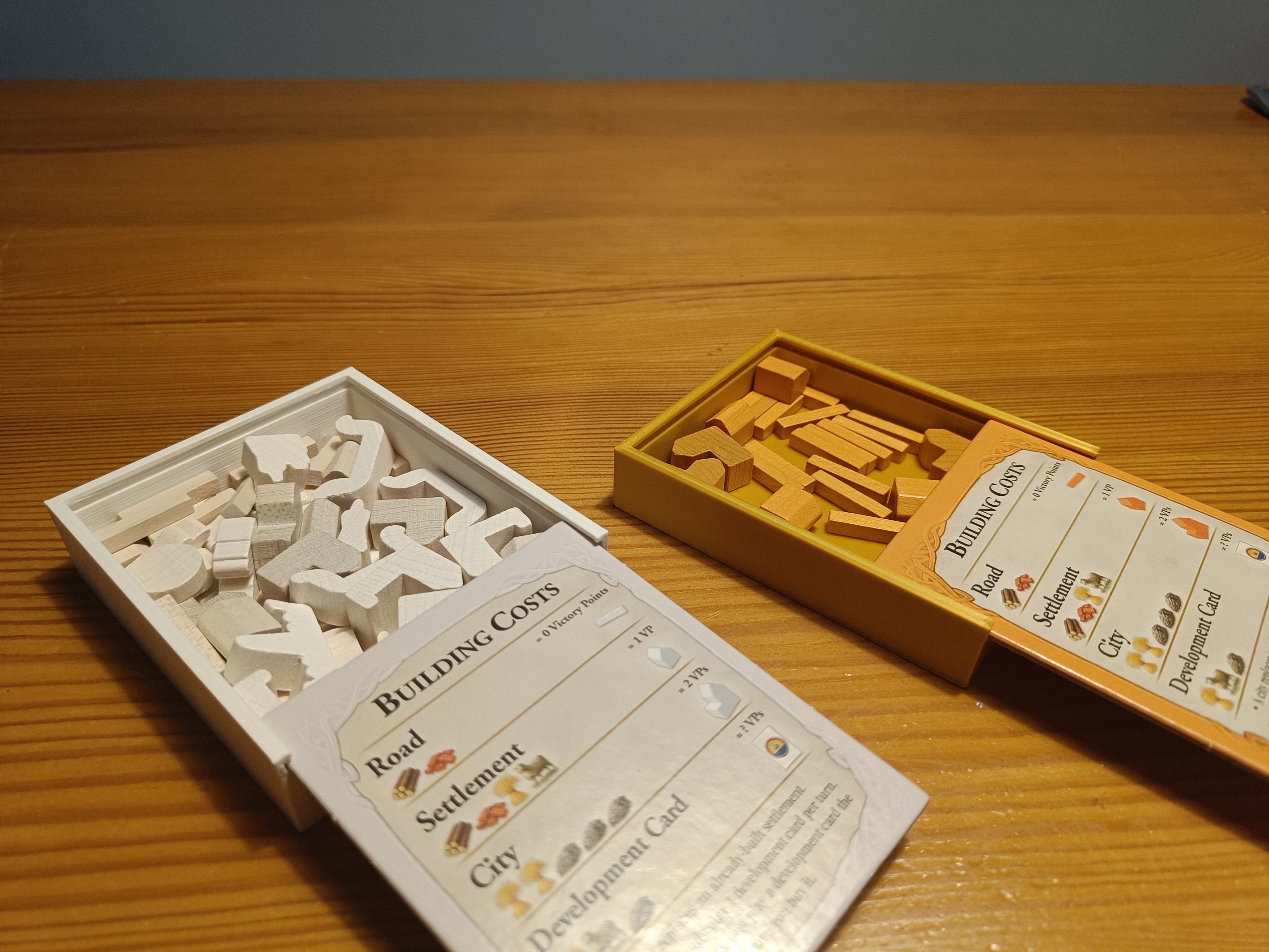 Catan Player Trays that fit extensions!