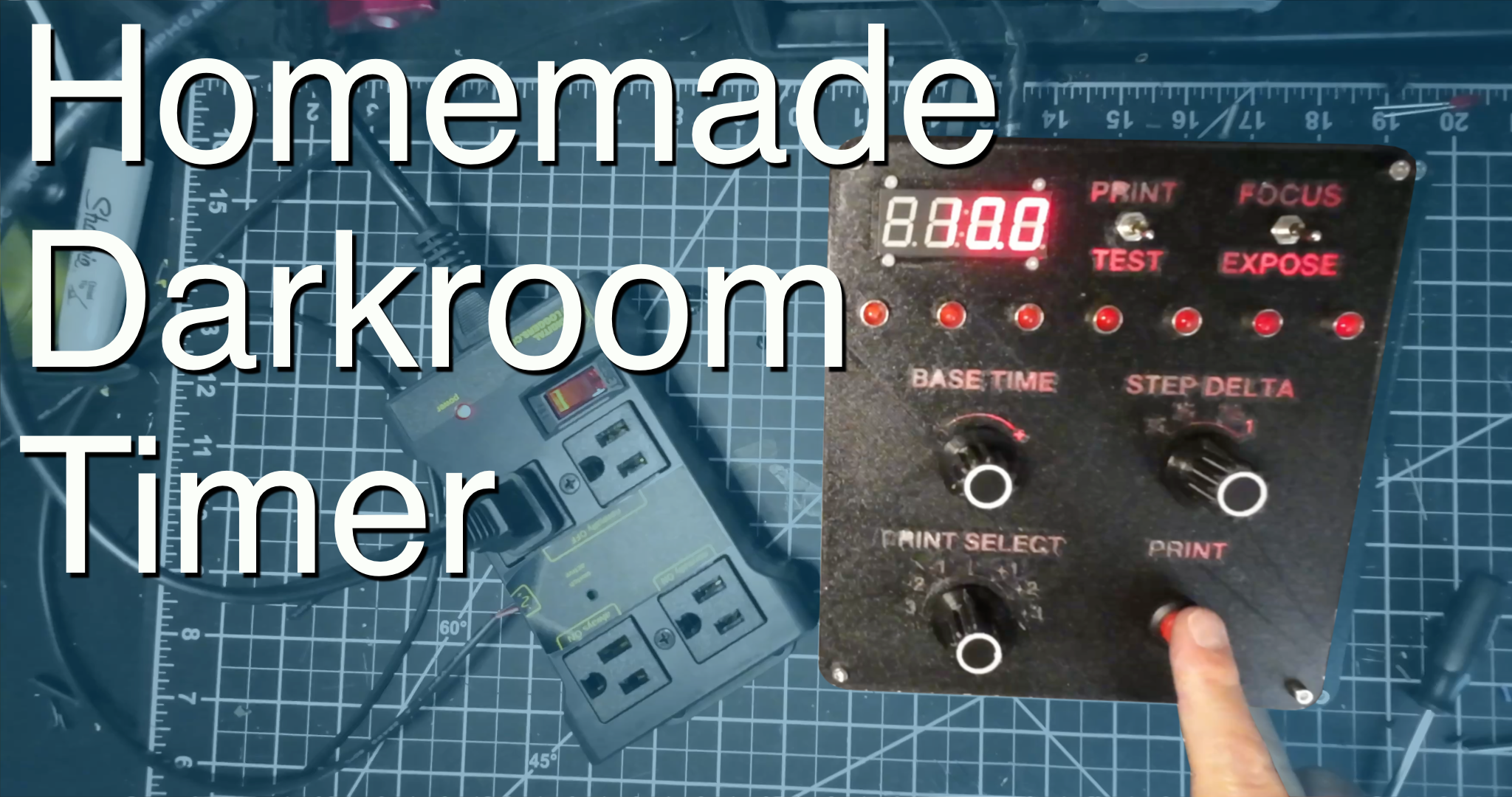 Darkroom F Stop Printing Timer Enclosure and Control Panel