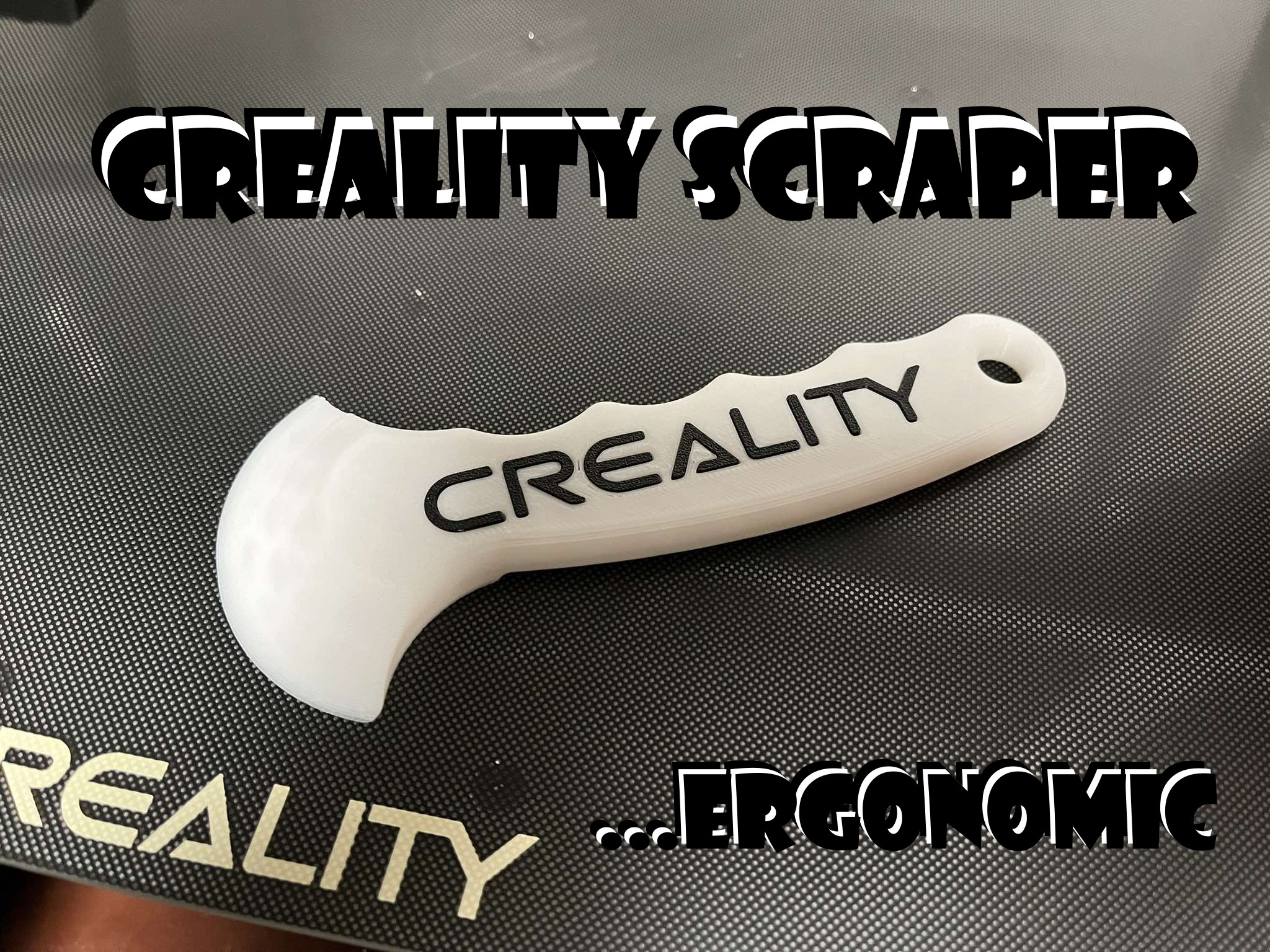 Creality škrabka na bed ergonomická