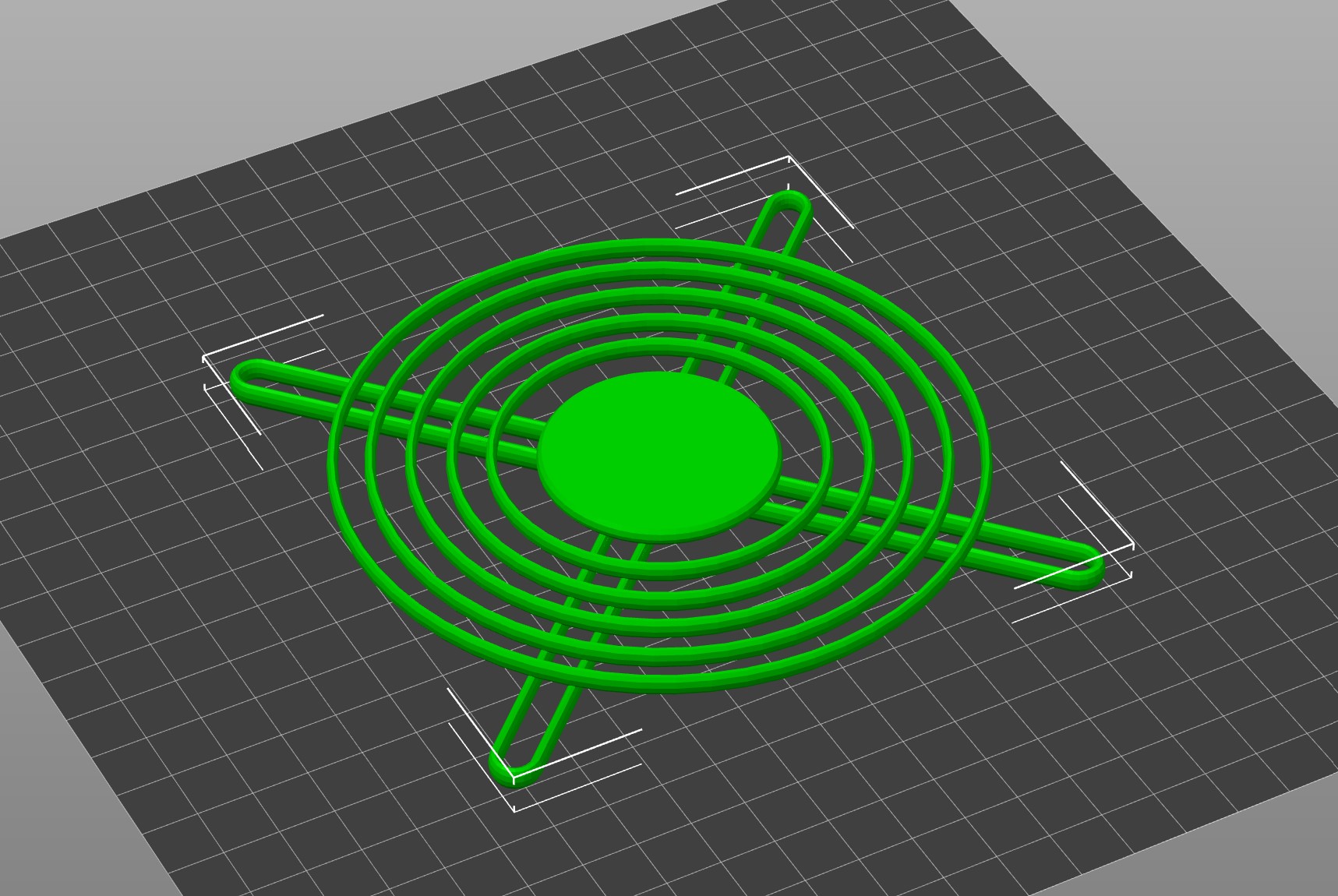 120mm fan grill