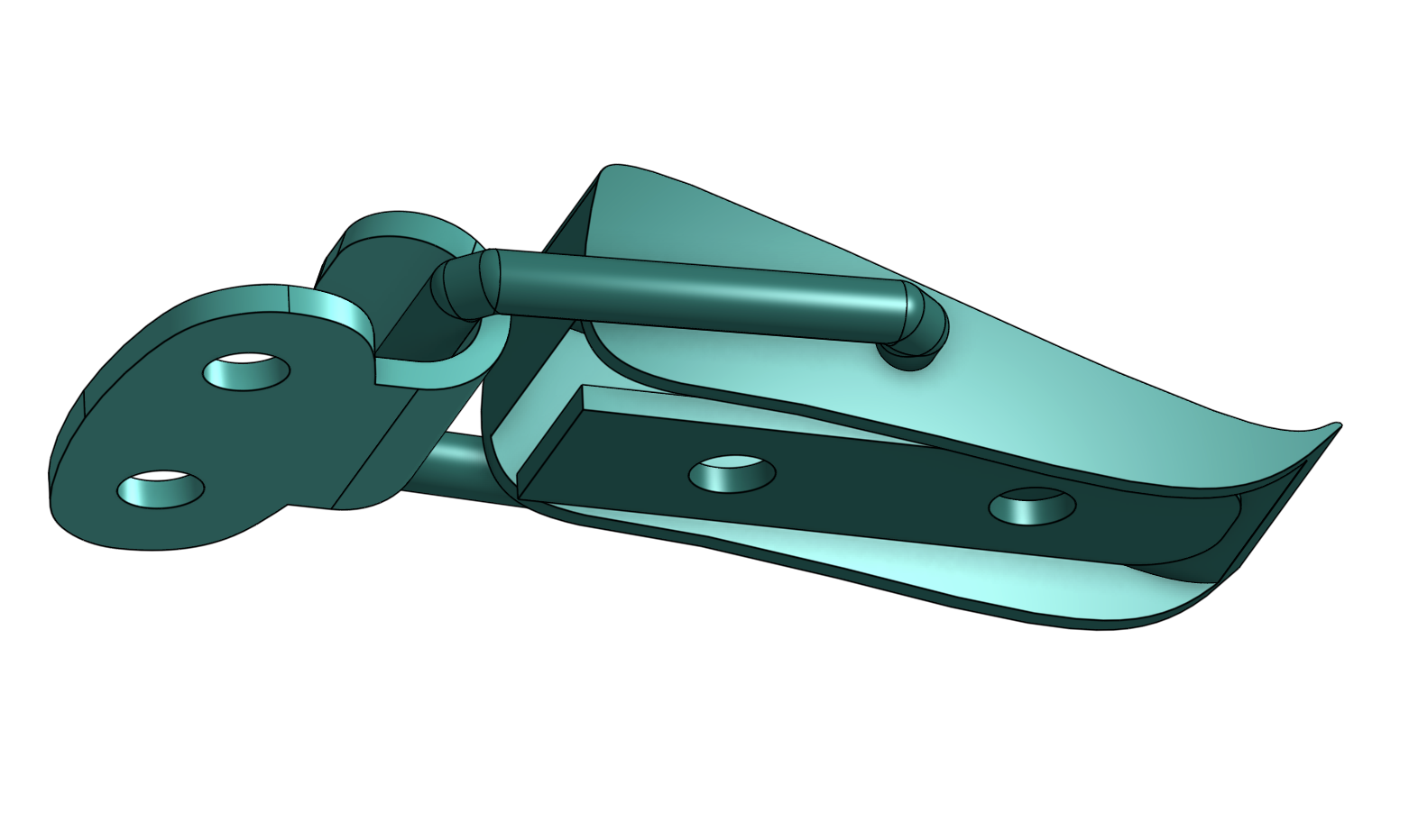 Miniatura 2 do modelo 3D spring latch