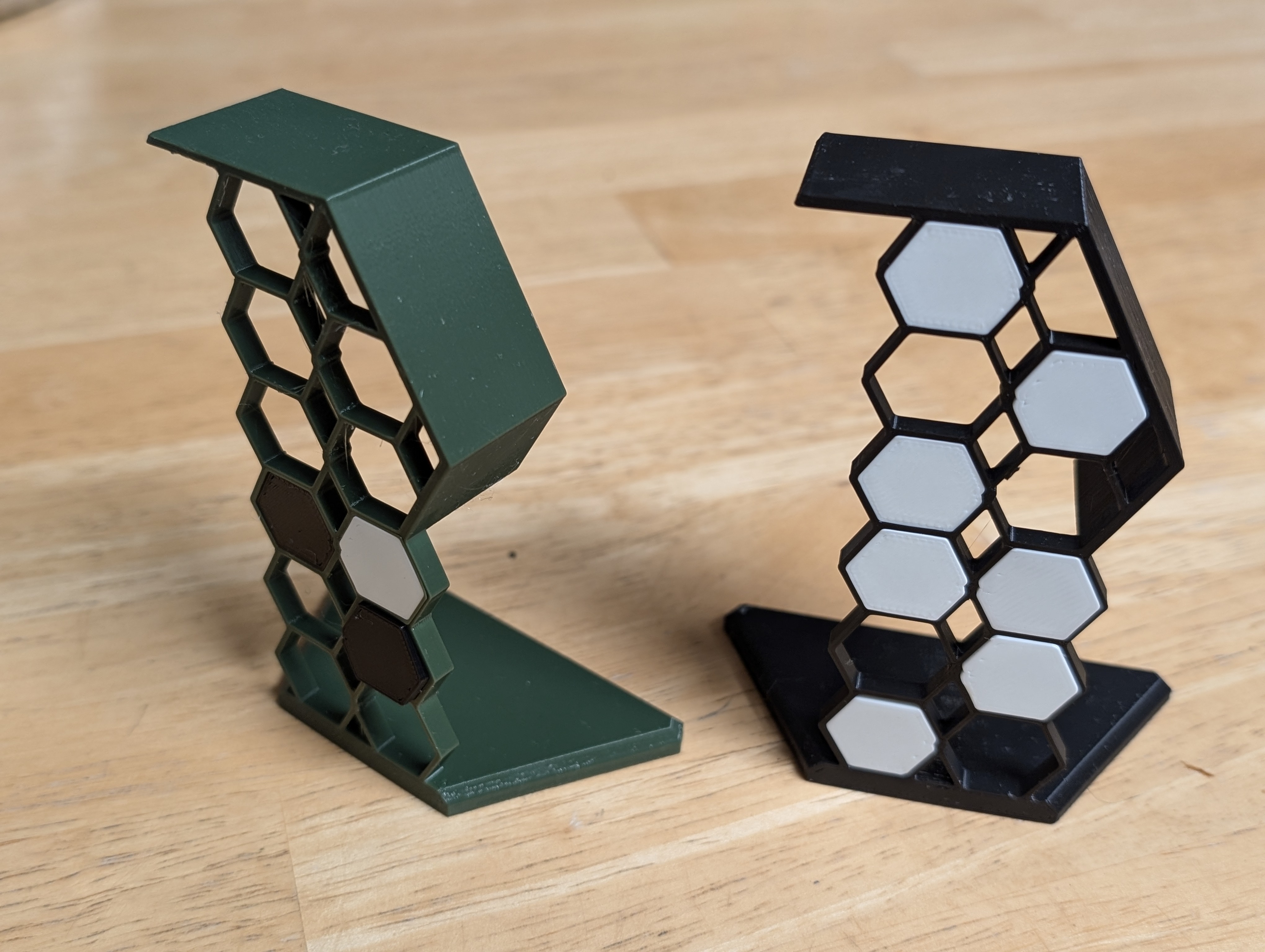 Customizable Multicolour Hexagonal Watch Holder