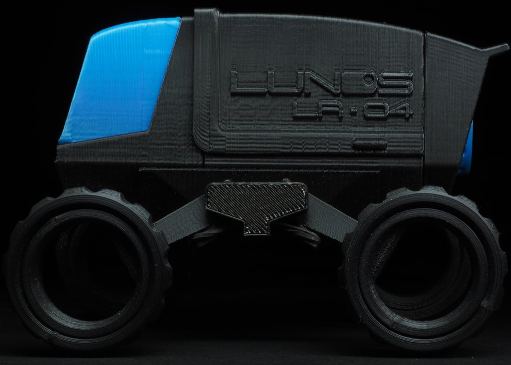 Lunos LR04 Sci-fi space buggy rover toy - no supports - easy print — miniatura 8
