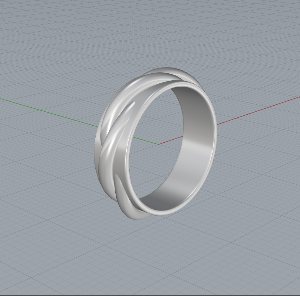 Miniatura 2 do modelo 3D twist ring