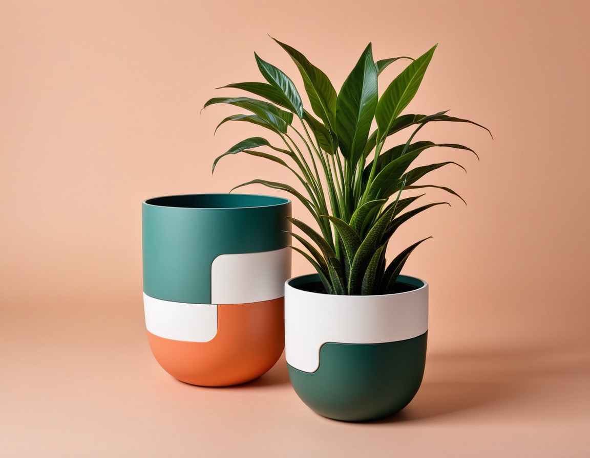 Planter Dual-Color in 2 or 4 Parts