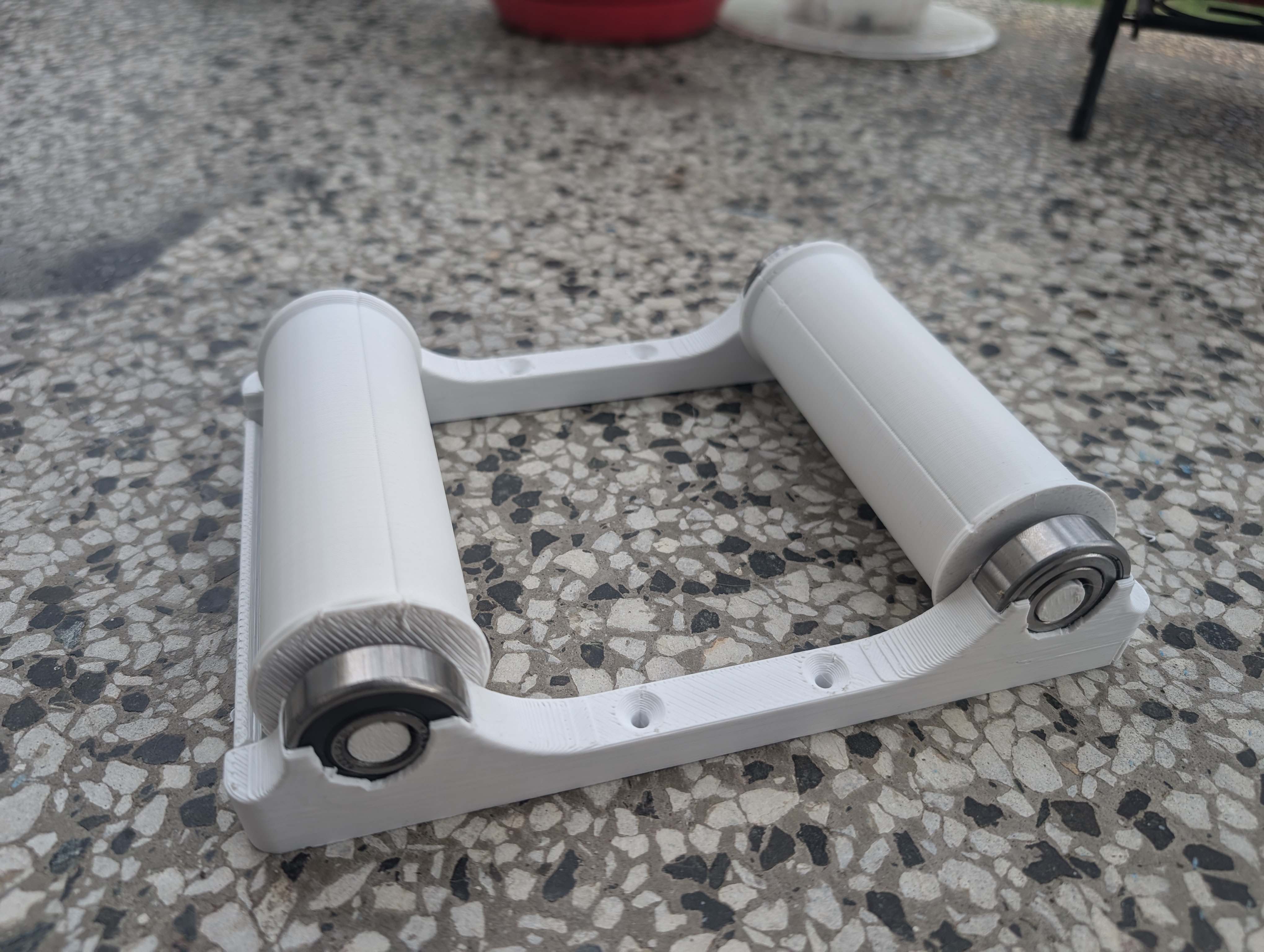 Filament Roller for 2,5kg spool Remix 6201 3D model thumbnail