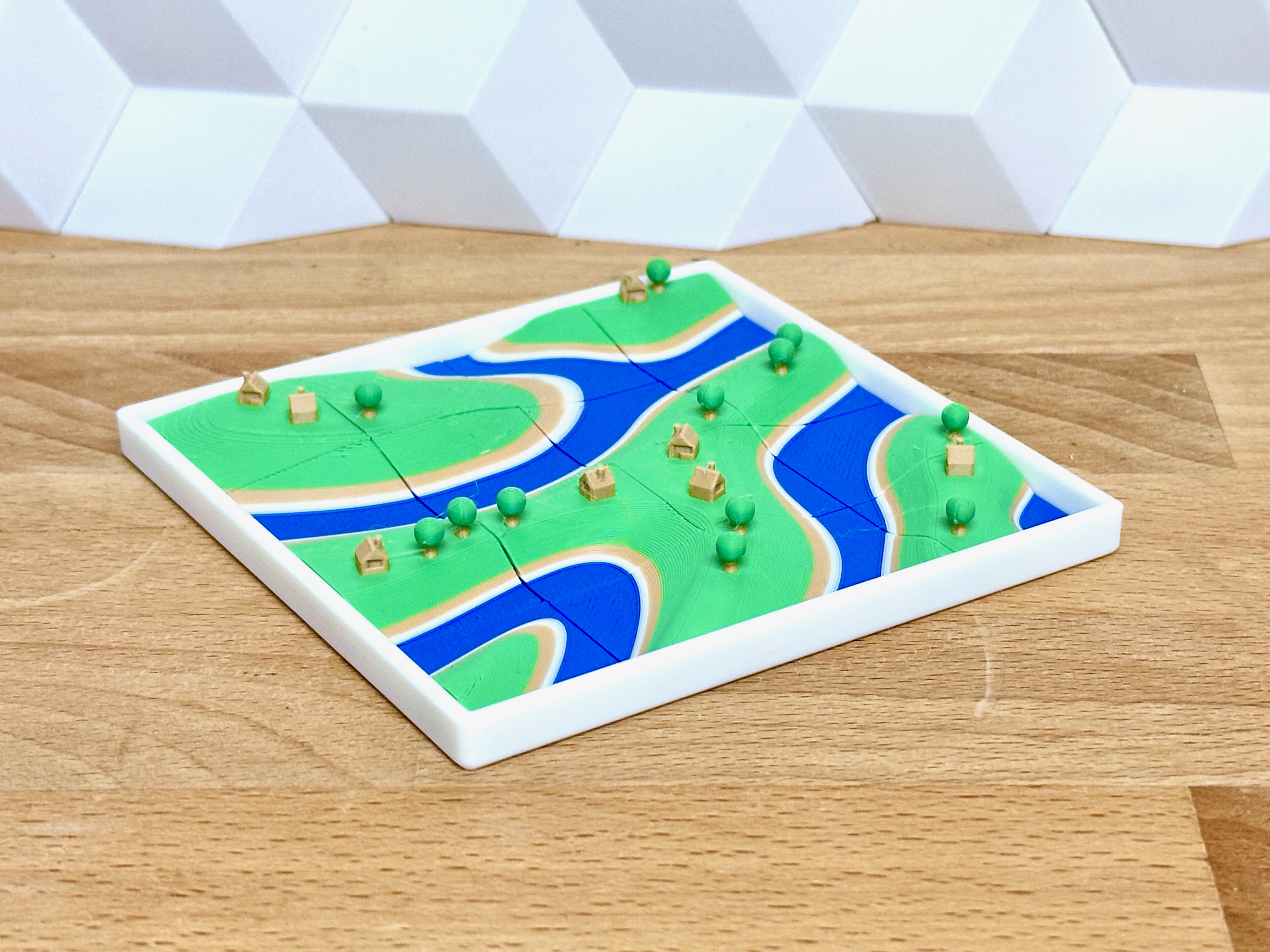 Miniatura 5 do modelo 3D Tiny Landscape Puzzle (terrain map brain teaser)