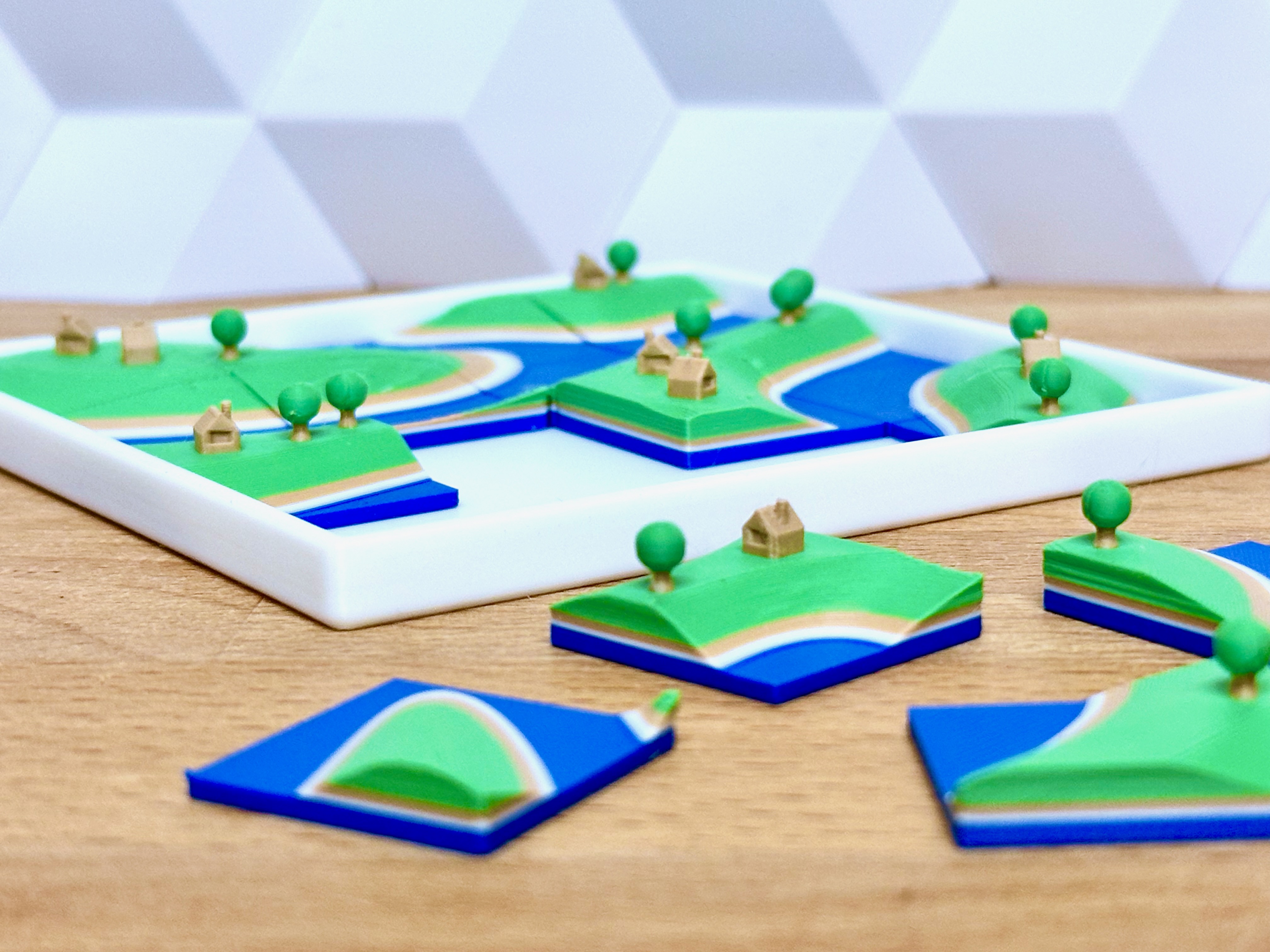Miniatura 3 do modelo 3D Tiny Landscape Puzzle (terrain map brain teaser)