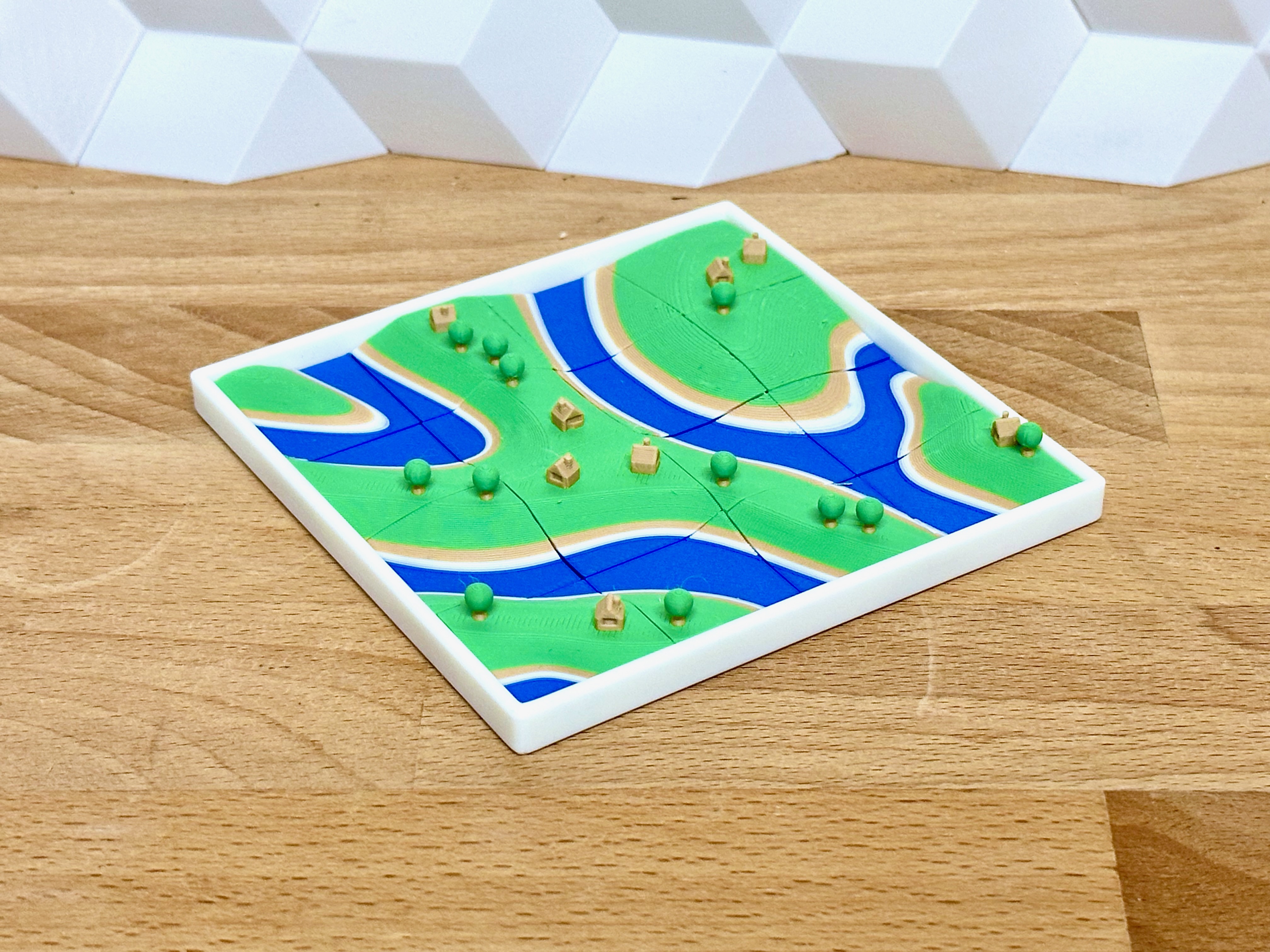 Miniatura 6 do modelo 3D Tiny Landscape Puzzle (terrain map brain teaser)