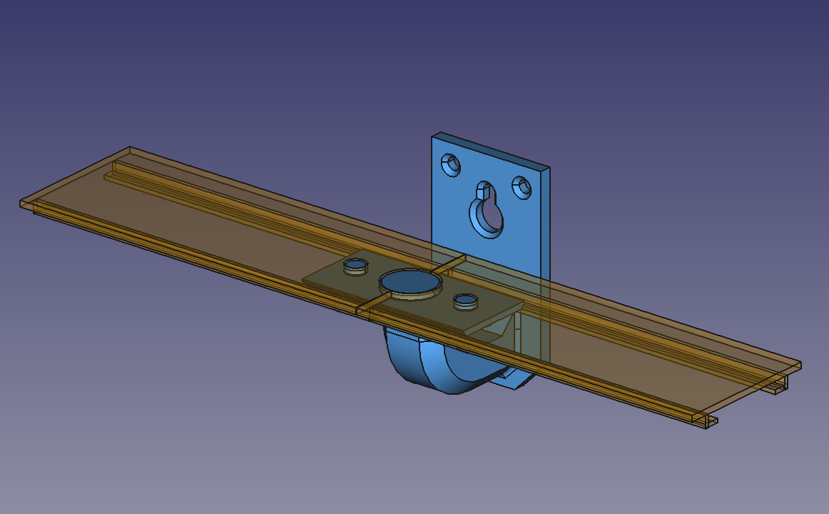 Miniatura 2 do modelo 3D Toy track wall mount