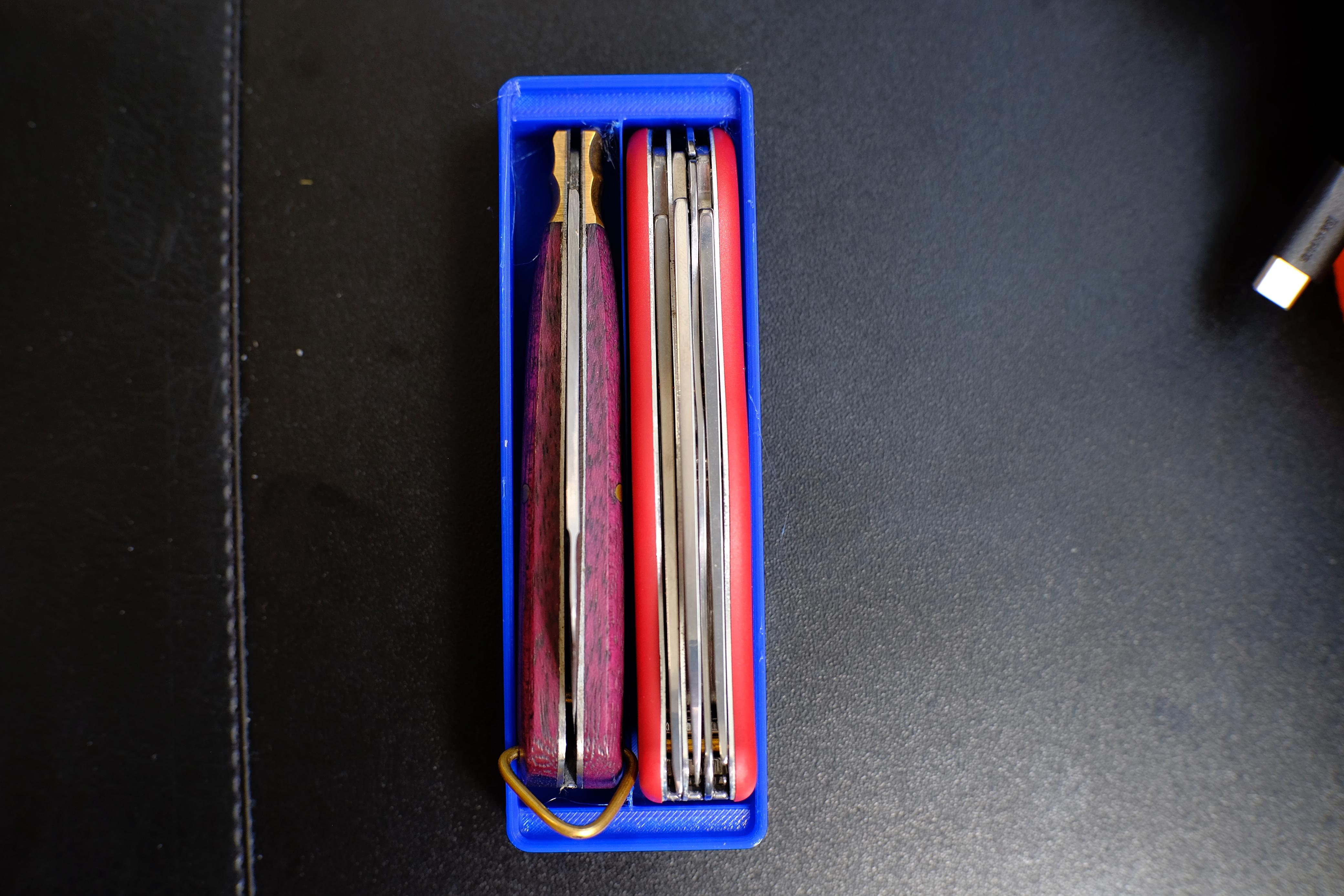 Gridfinity 1x3 Organizer for 111 mm Knives