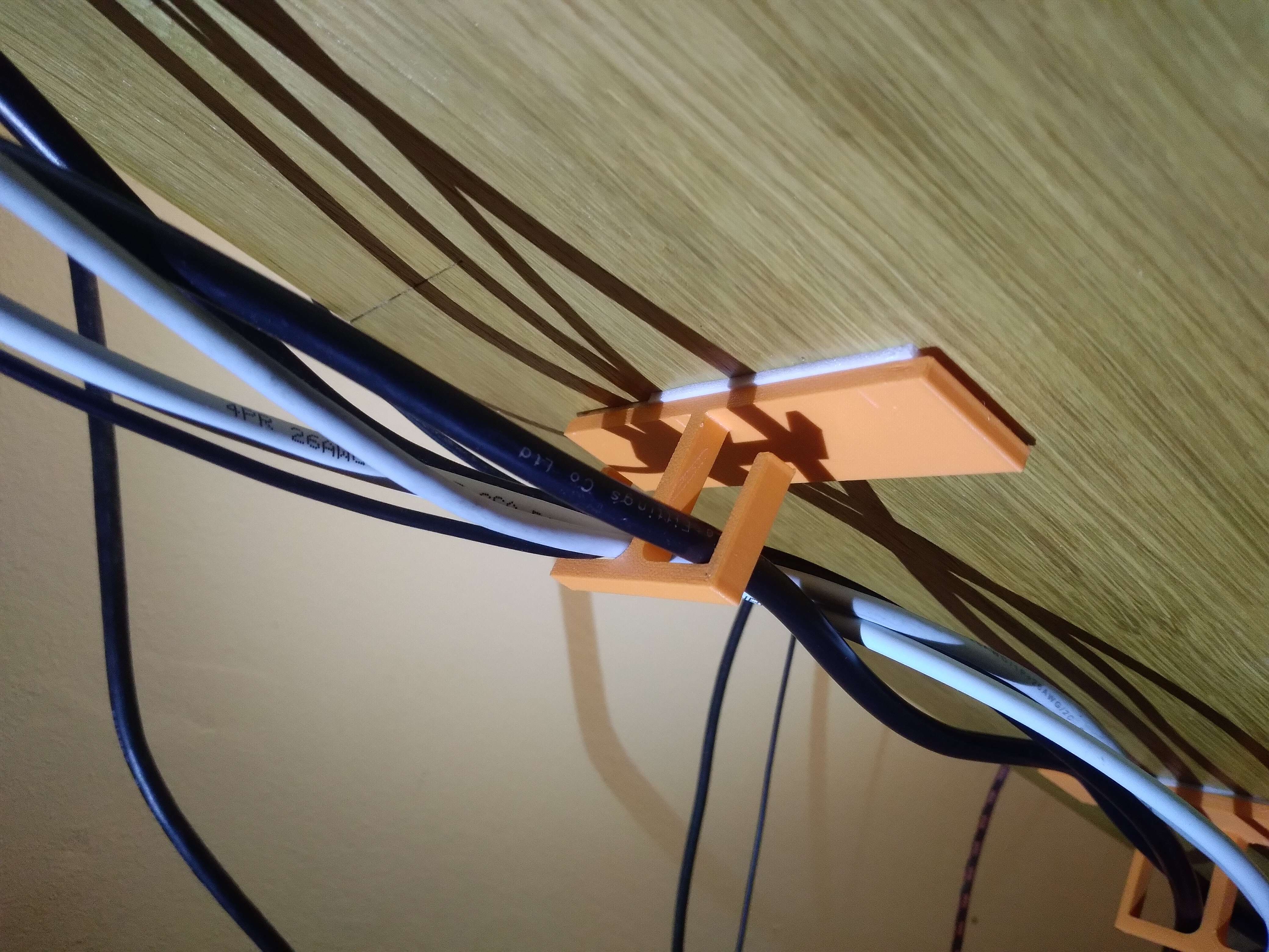 Underdesk cable holder