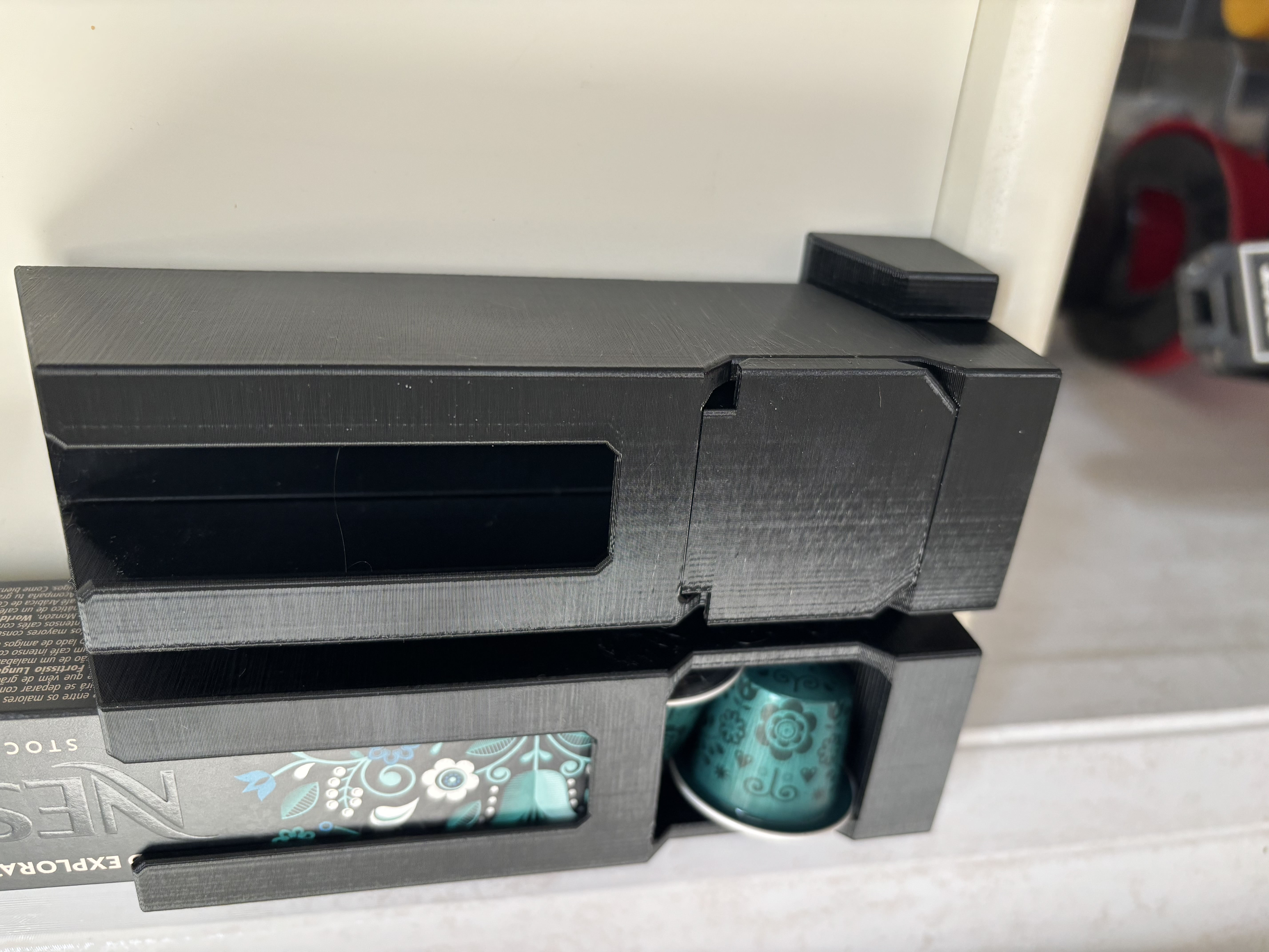 Custom Nespresso Capsule Dispenser w/built-in Support