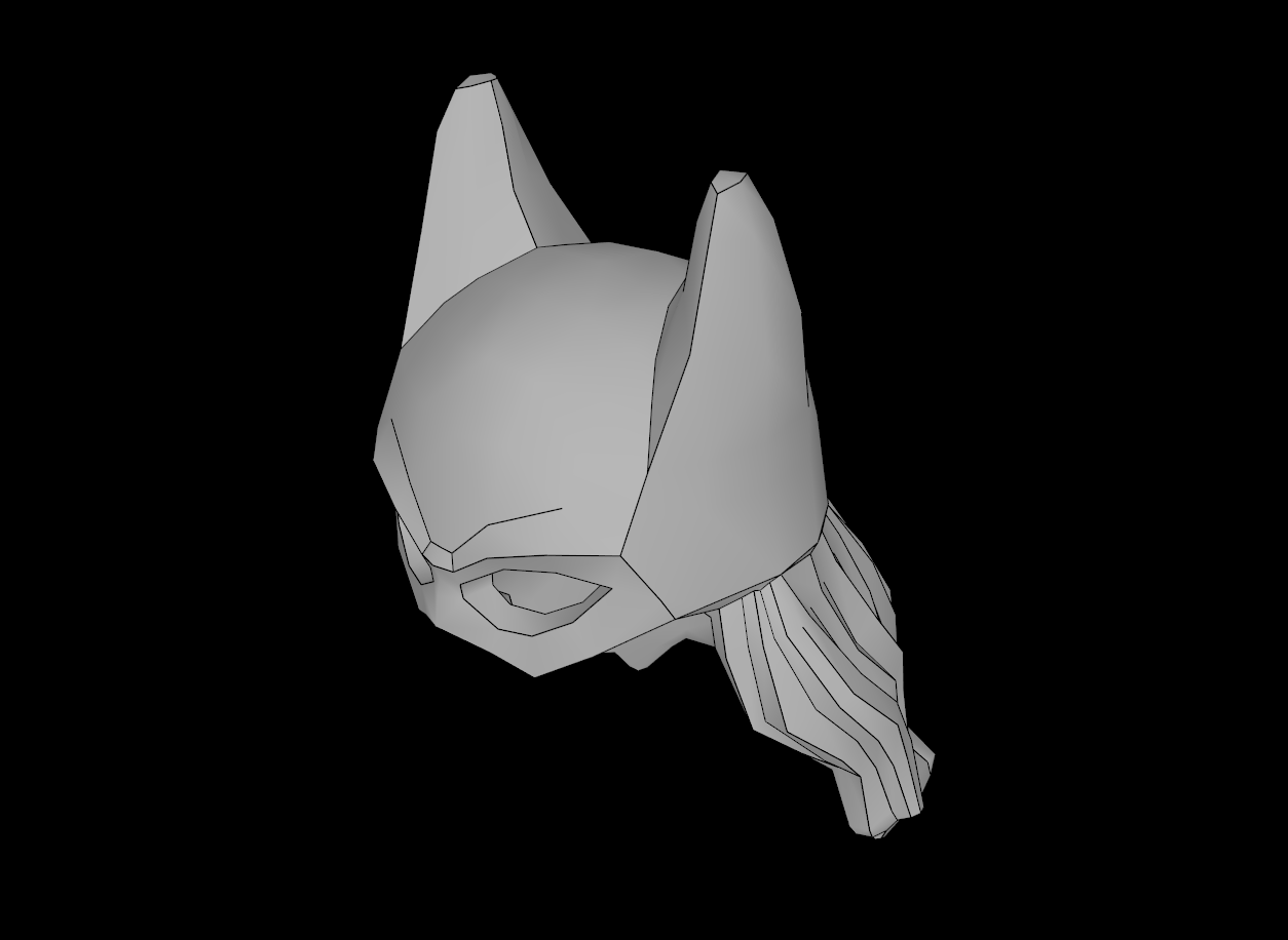 Lego Compatible (15553.dat) Minifig Headdress Batgirl with Hair