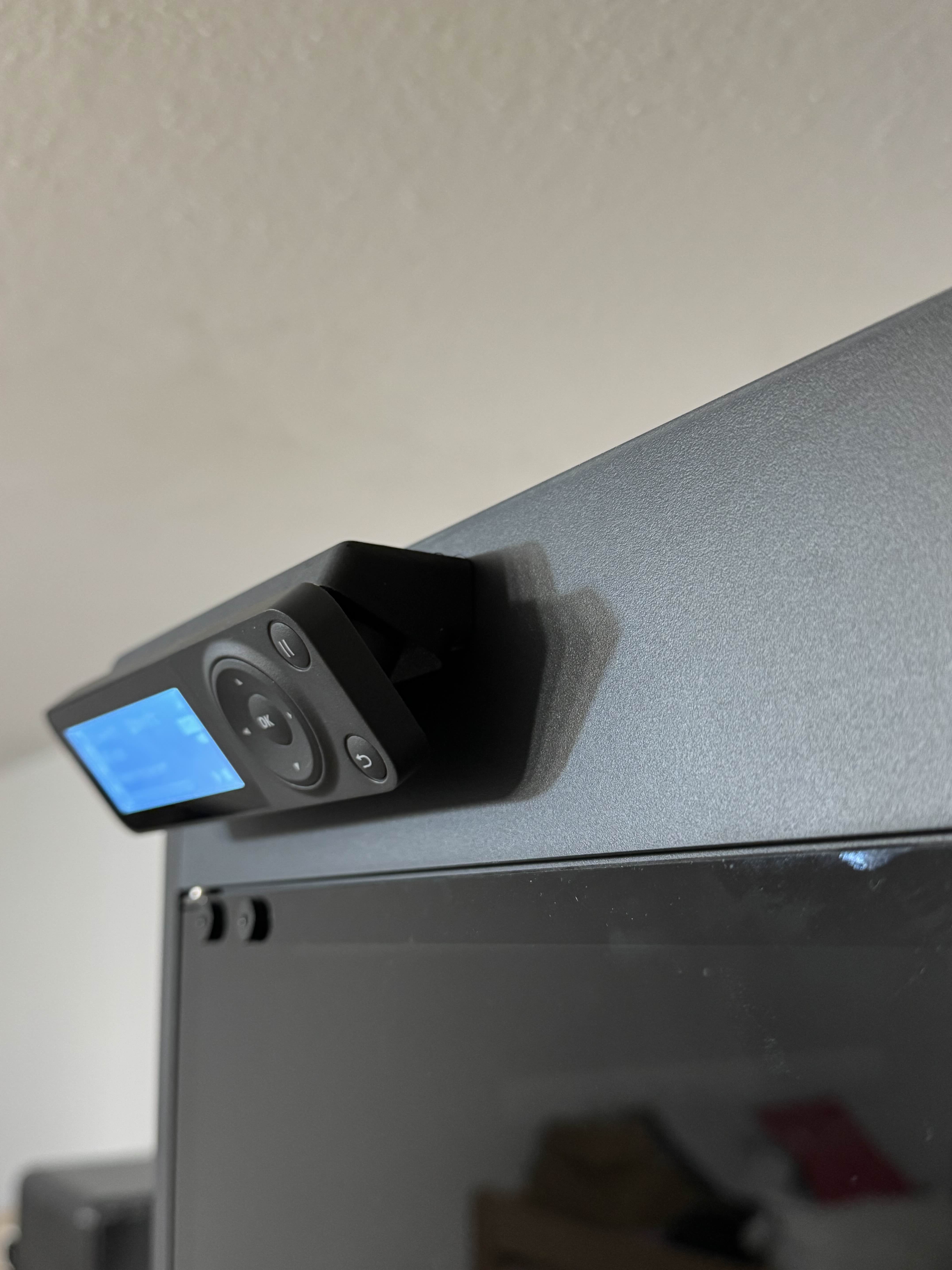 BambuLab P1P/P1S adapter for downward-facing display.