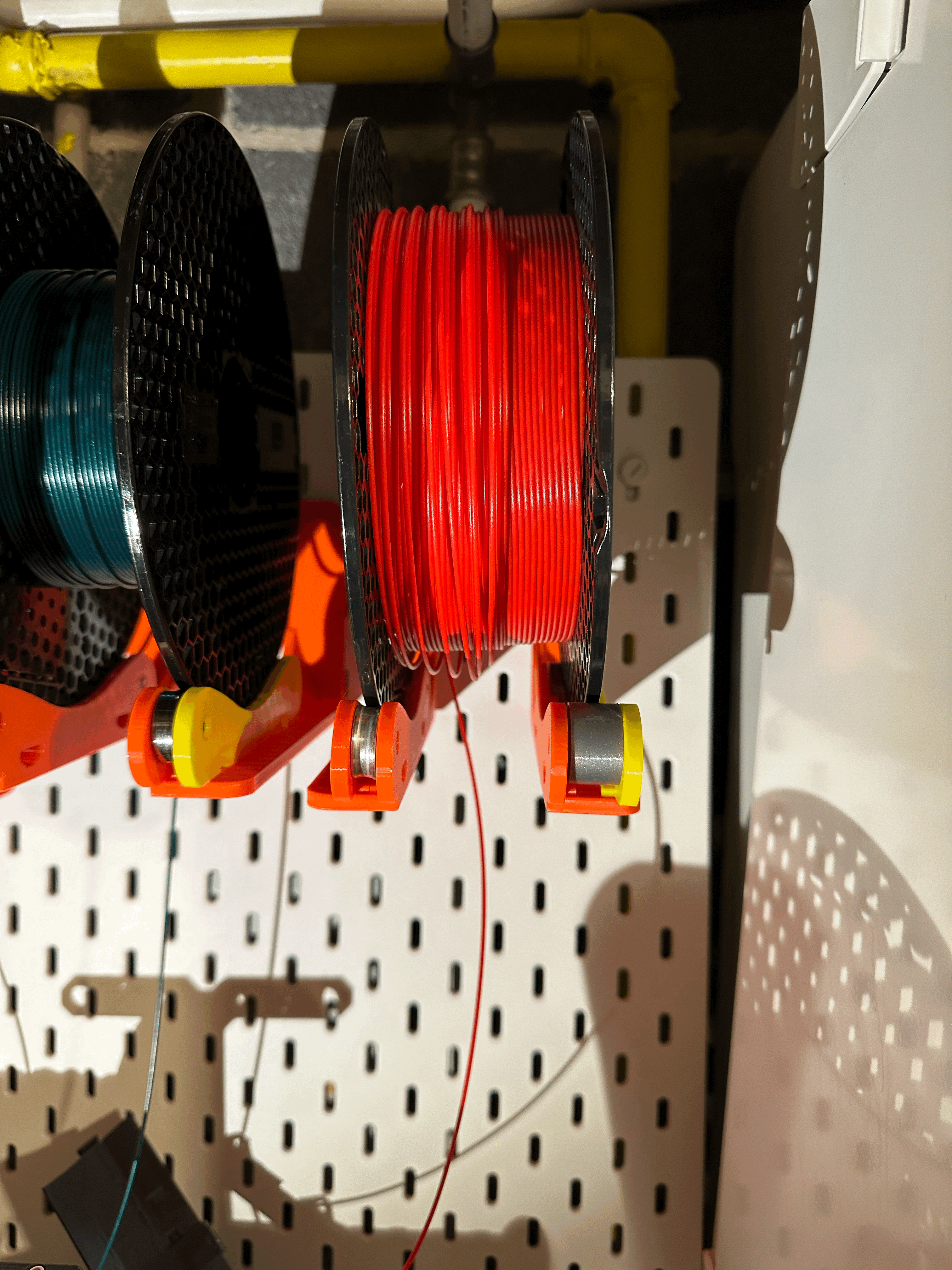 Ikea Skadis spool holder w: bearing MMU3
