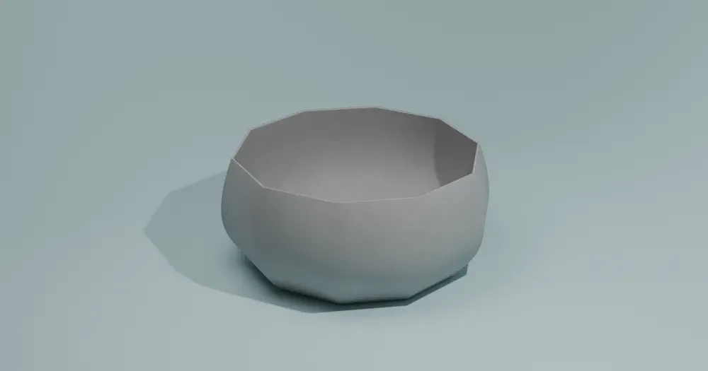 Low Poly Bowl by patapouf_09 | Download free STL model | Printables.com