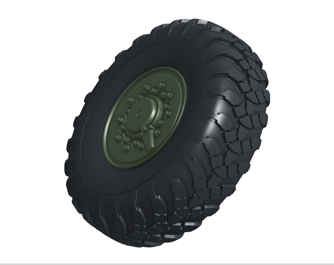 Tatra 813 tire with disc