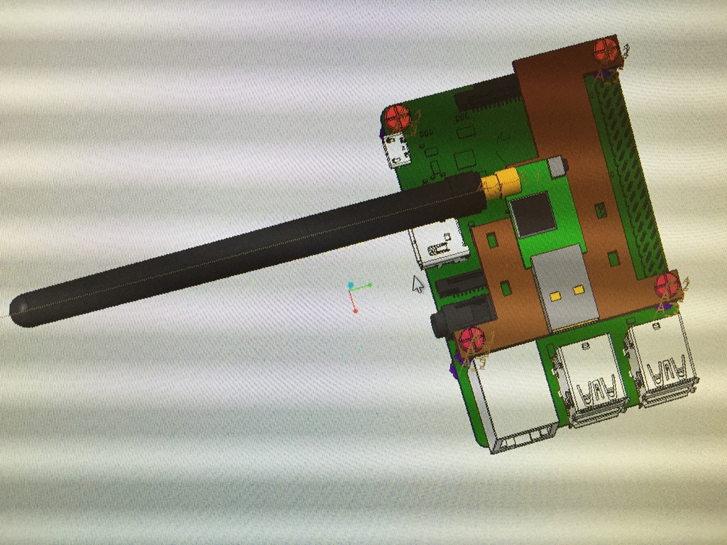 Raspberry Pi WLANStick Halterung MK1