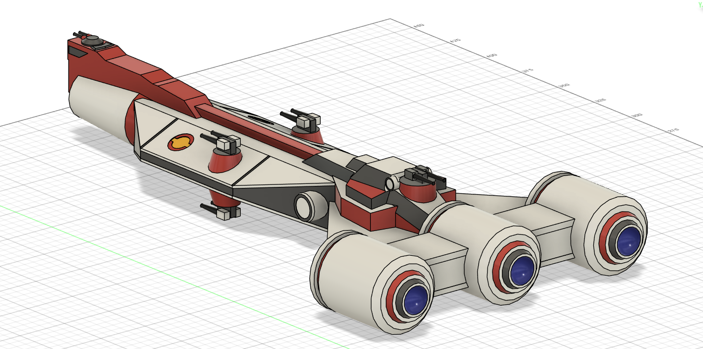 Consular Class Cruiser - Retrofit by Alexand3DP | Download free STL ...